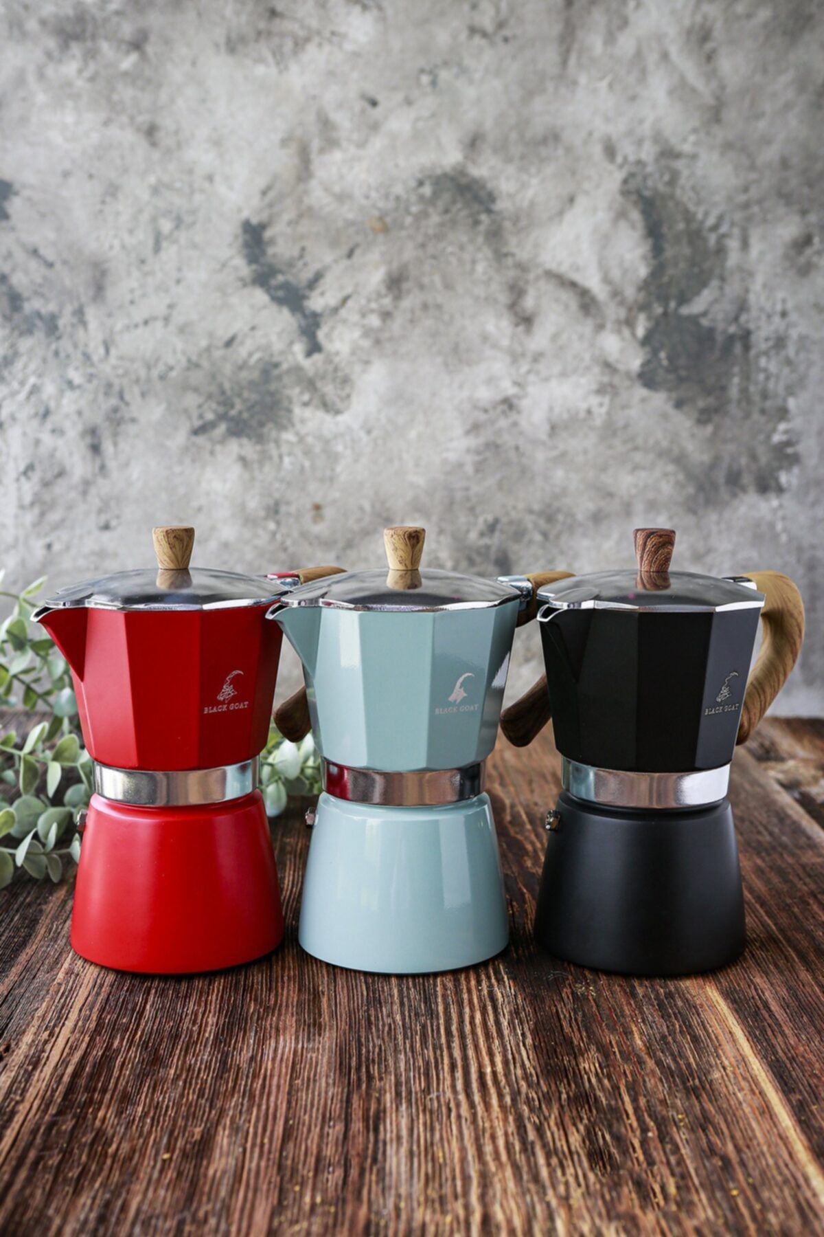 COLDBREWTREND Black Goat 6 Cup Moka Pot - Turkuaz