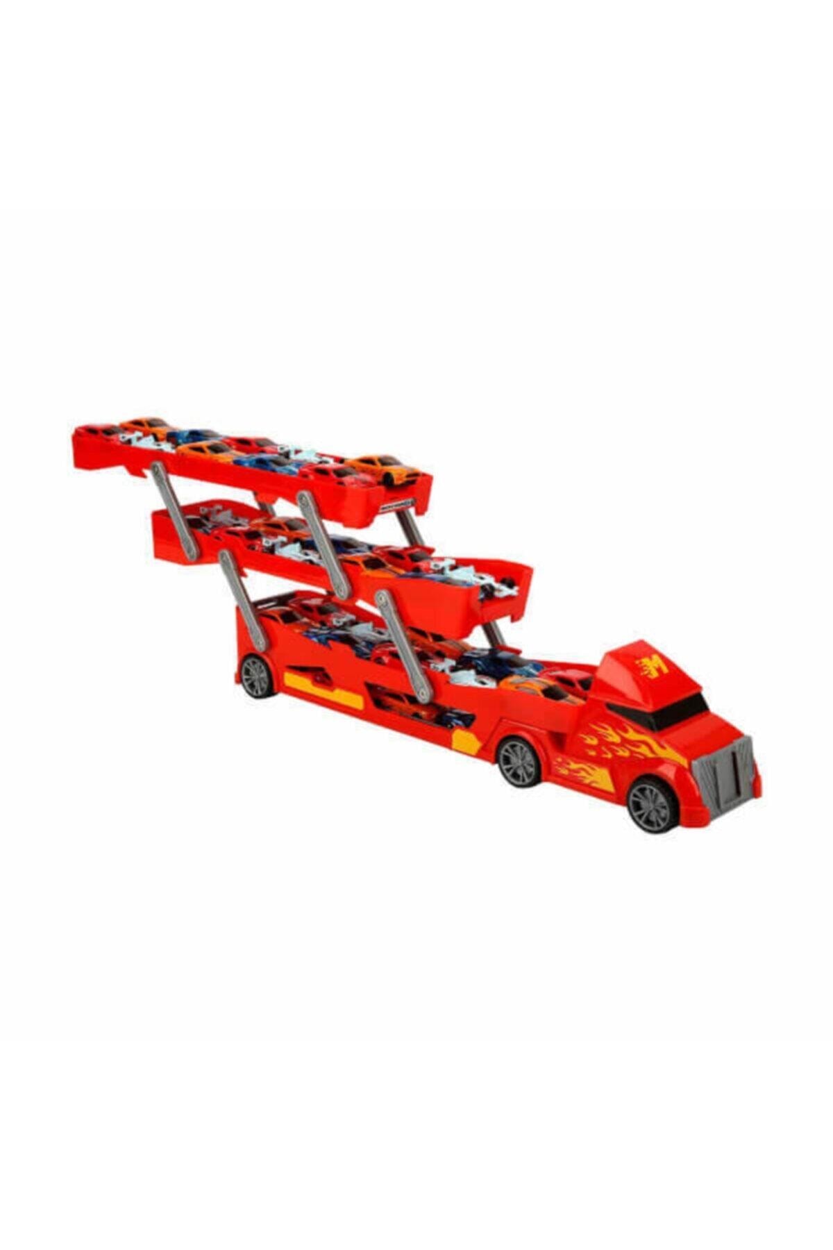 ENASHOP Araba Taşıyıcı Tır 3 Katlı Rampalı Araba Fırlatıcı Tır 4 Araba Hediyeli