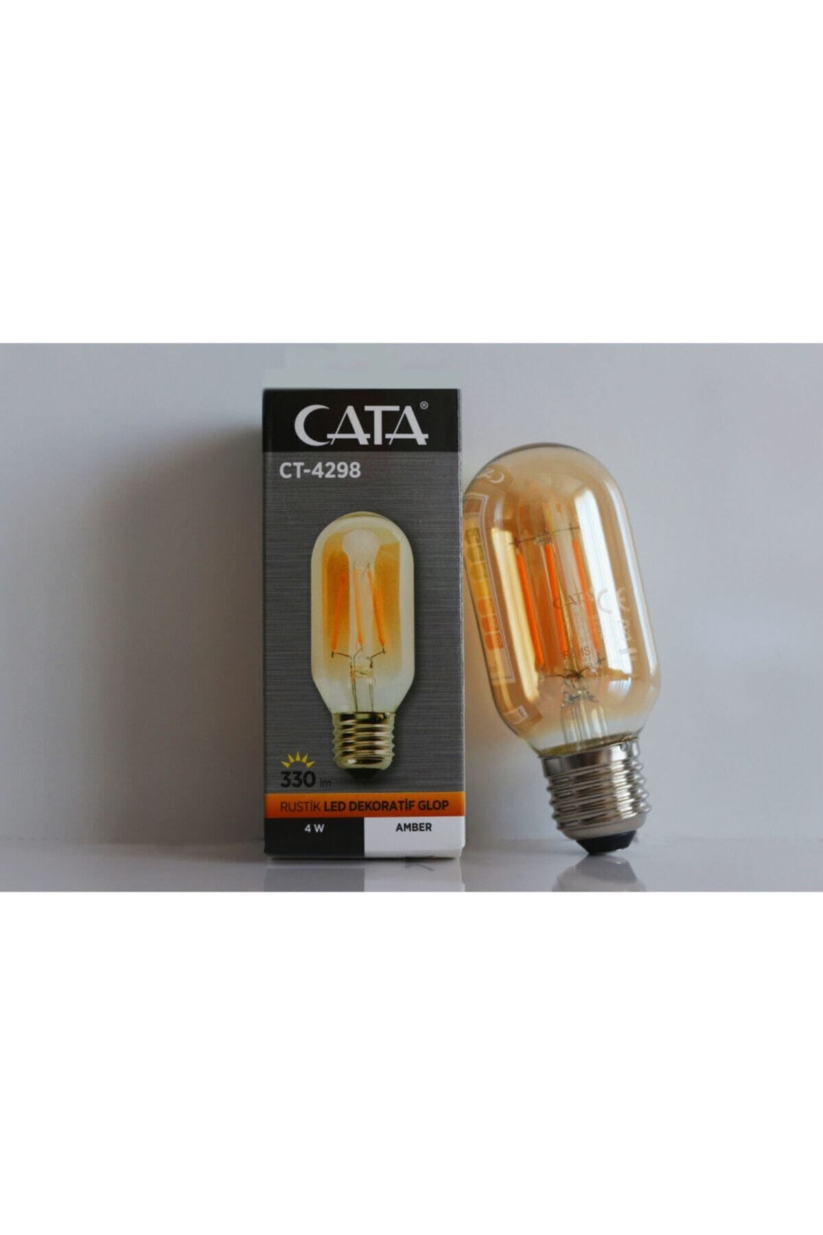 Cata Rustik Led Dekoratif Glop Amber Renk Ct-4298 4w 220-240v 330 Lümen