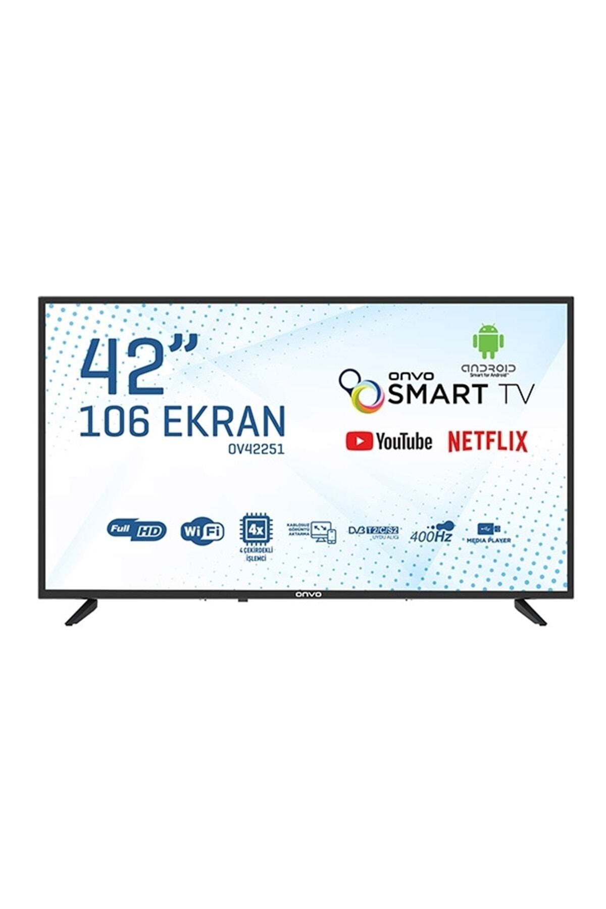 ONVO Ov42251 42'' 106 Ekran Android Smart Uydu Alıcılı 1920 X 1080 Full Hd Led Tv