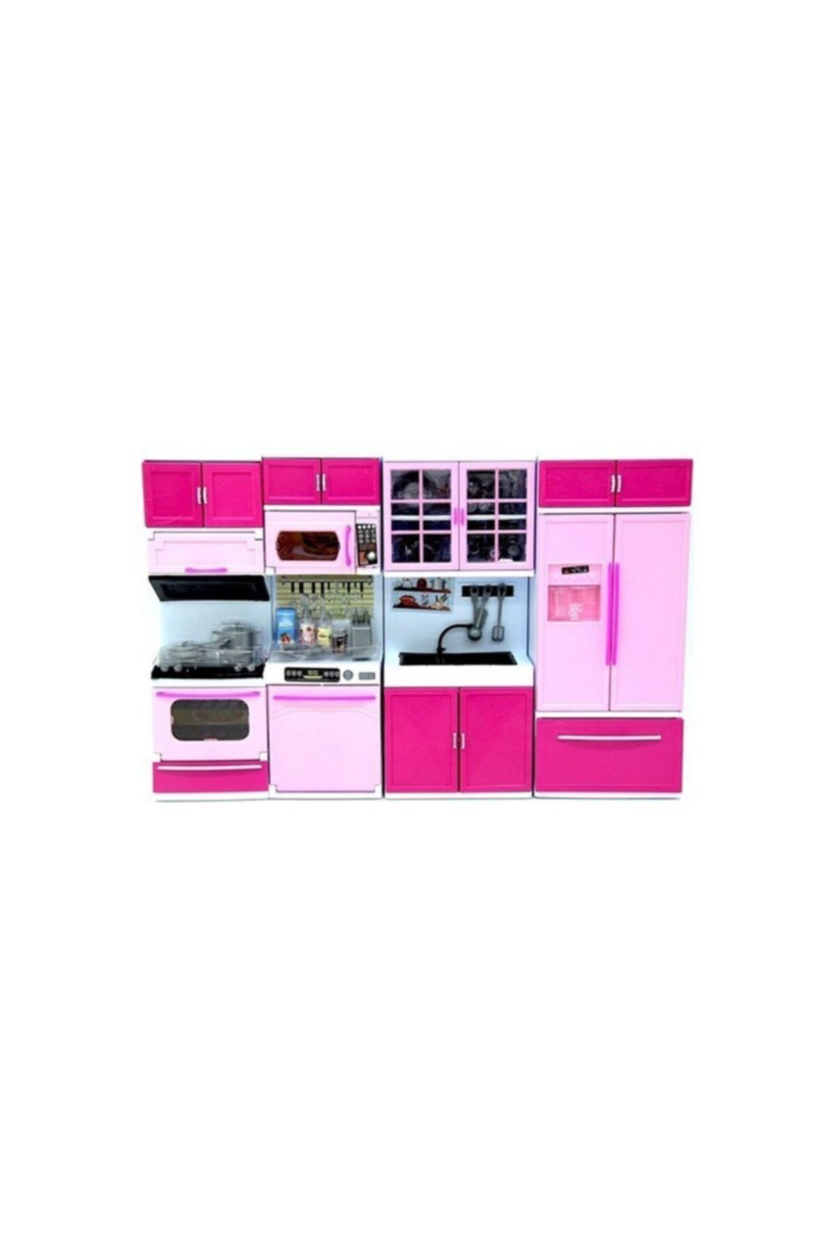 Happy Junior Kutuda Dörtlü Dolap Fırın Bulaşık Makinası Ve Lavabo