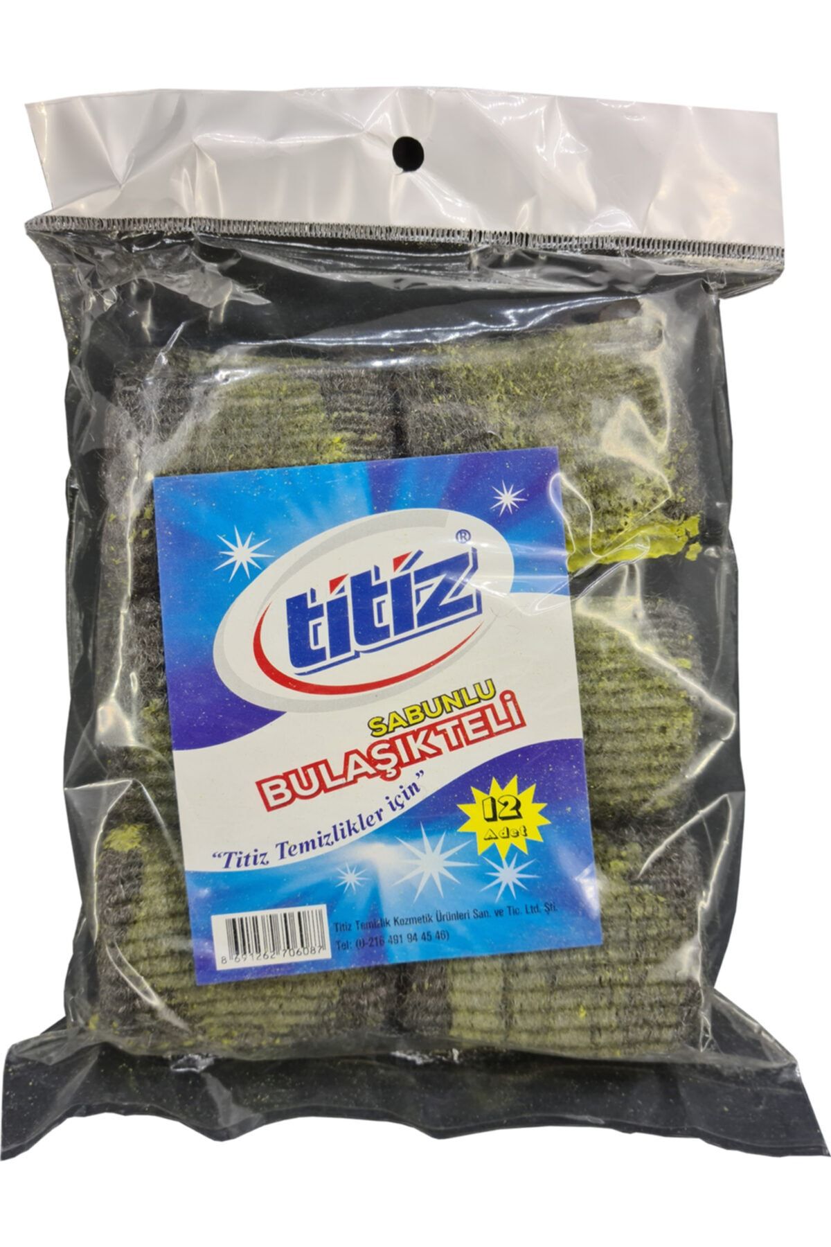 Titiz Sabunlu Bulaşık Teli 12 Adet