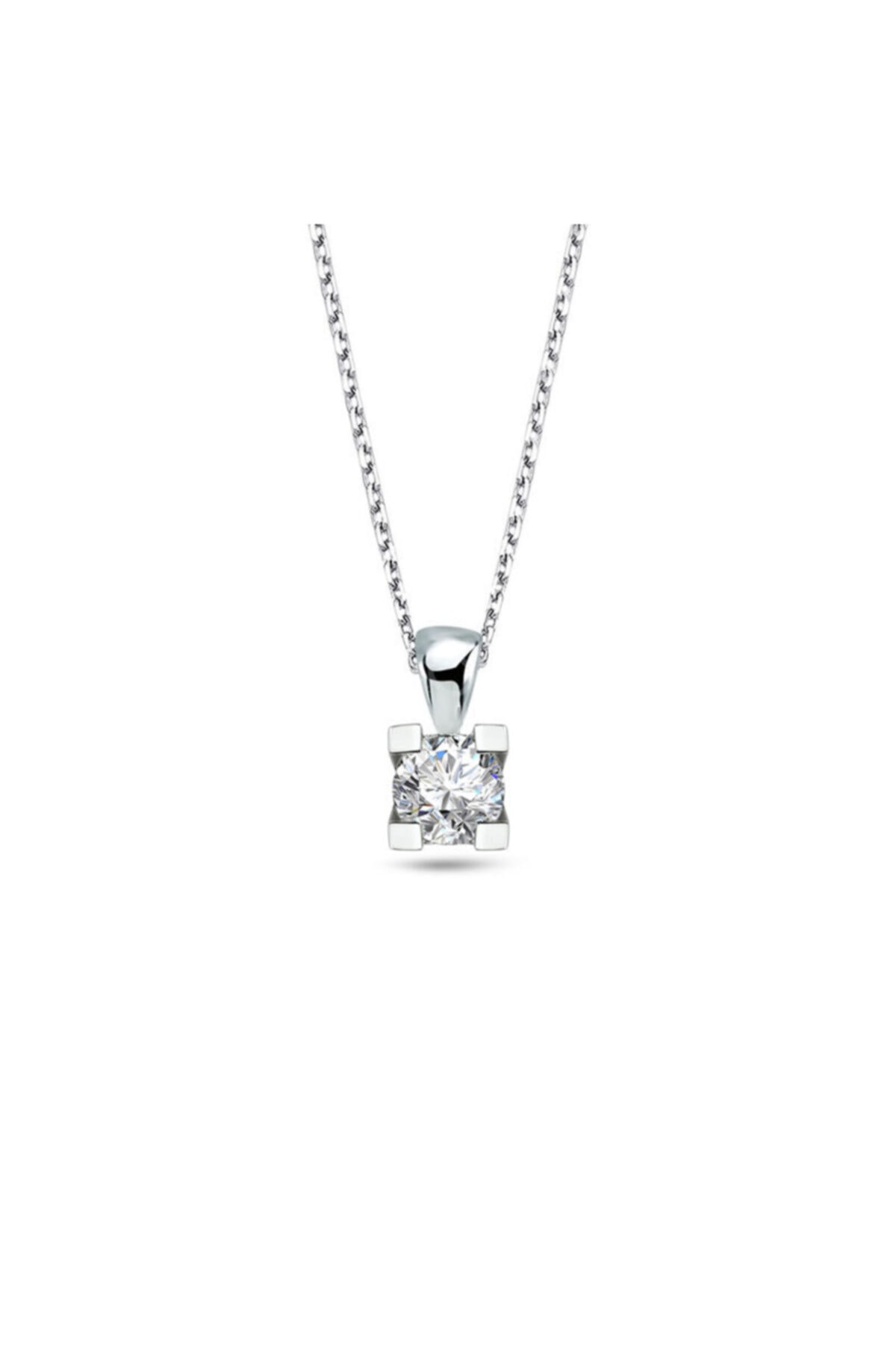 EnginGold Pırlanta Tektaş Kolye 0,42ct