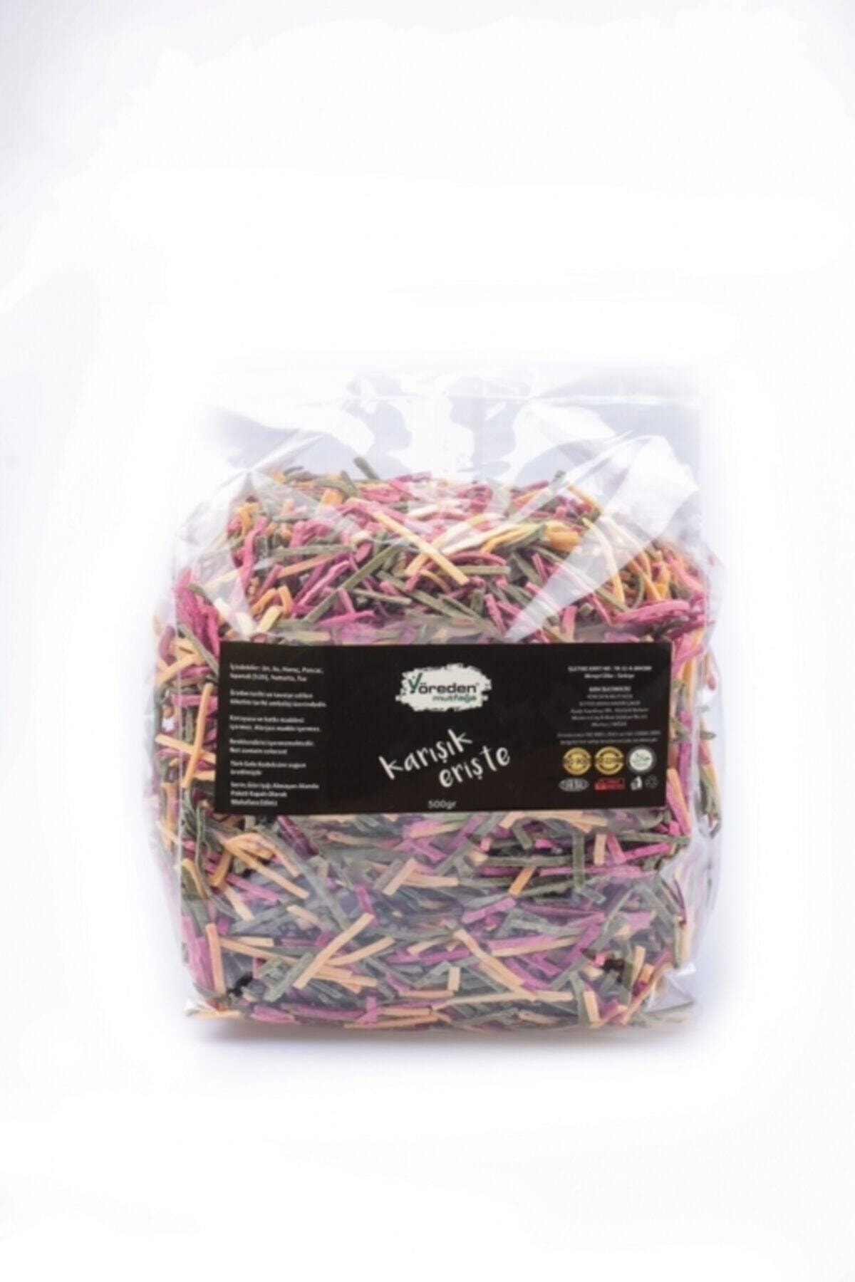 Yöreden Mutfağa Karışık (sebzeli) Erişte [500 Gr]