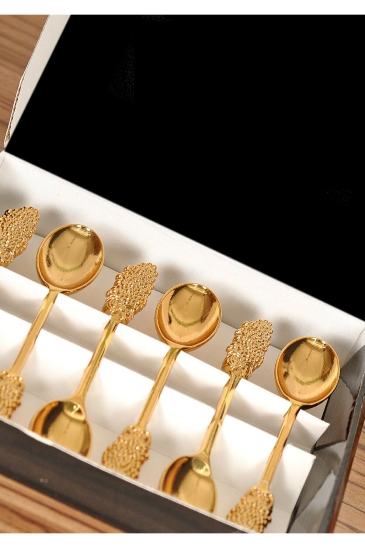 Paxman Çay Kaşığı - Üzüm Model Gold Renk