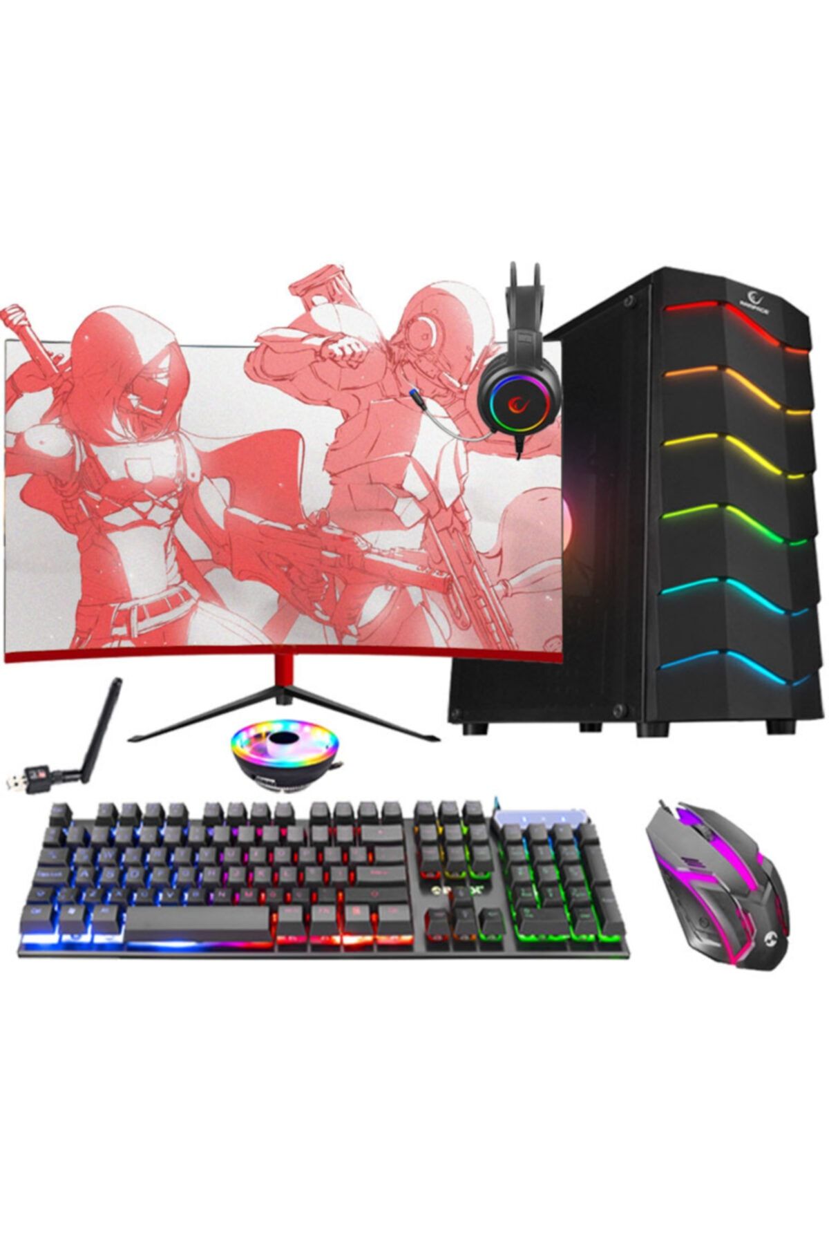 Aizen Vk44 I5-3470 8 Gb 1tb Hdd 128gb Ssd Gtx 1050ti 23.8\