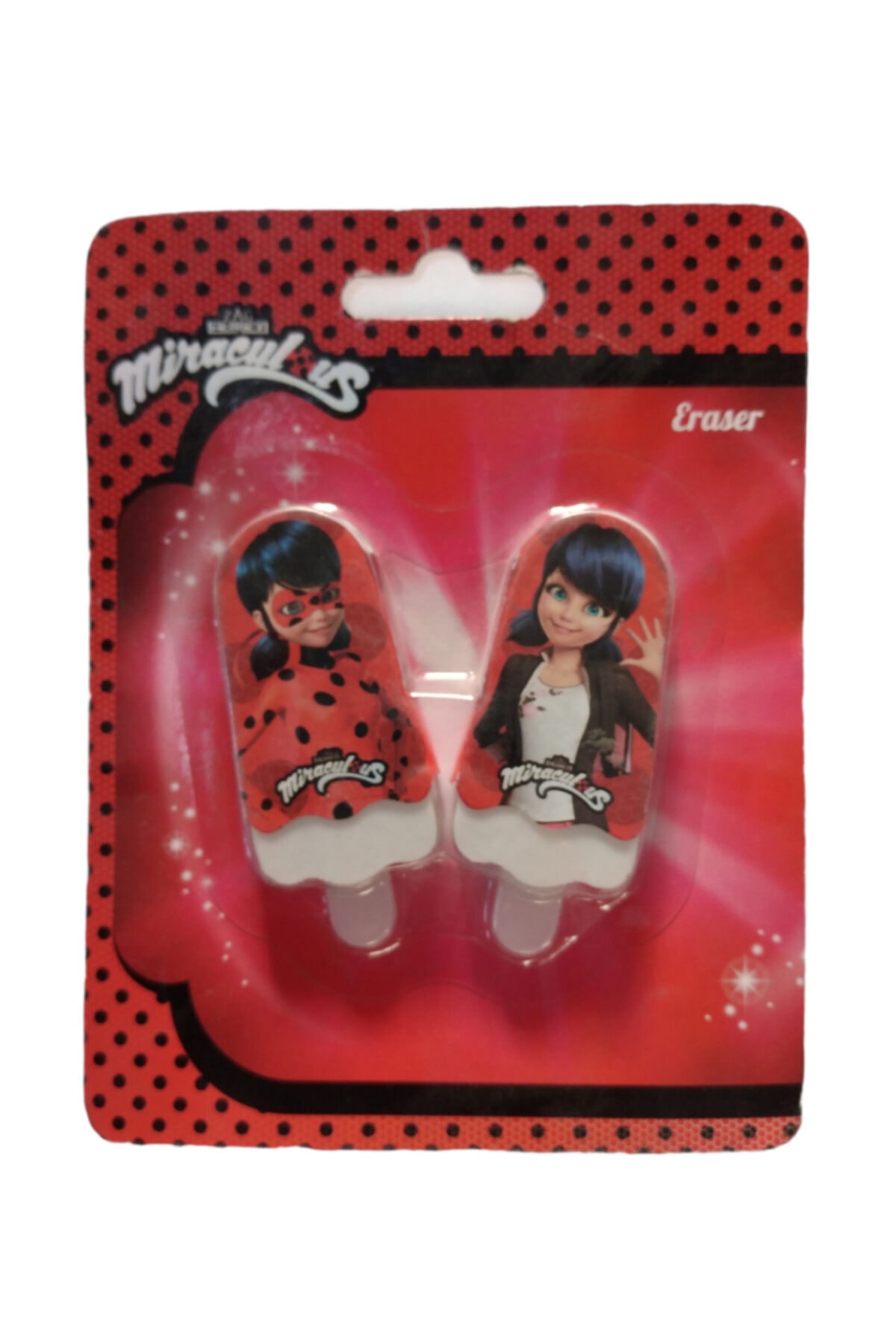 Barbie Lisanslı Mucize Uğur Böceği Dondurma Silgi 2'li