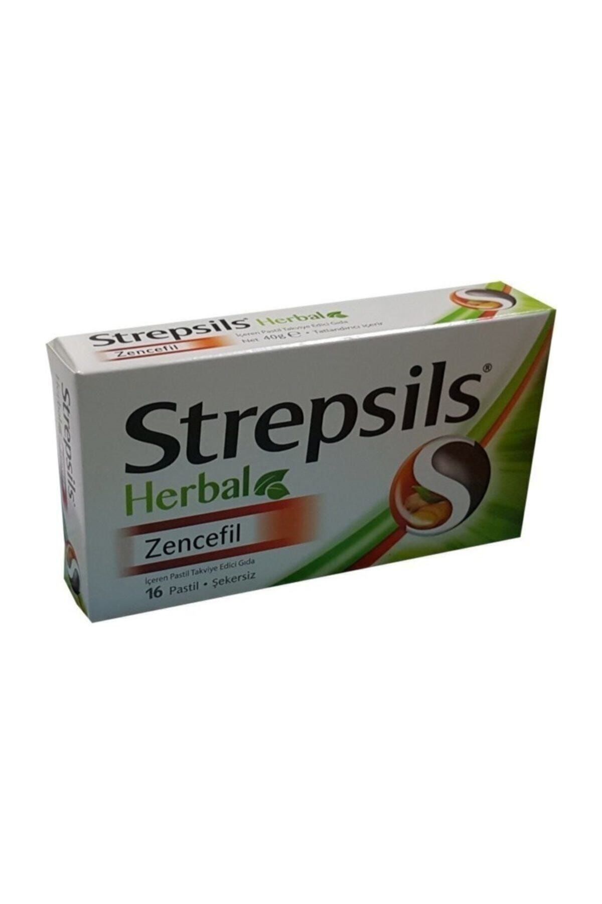 STREPSİLS Herbal Zencefil Boğaz Pastili
