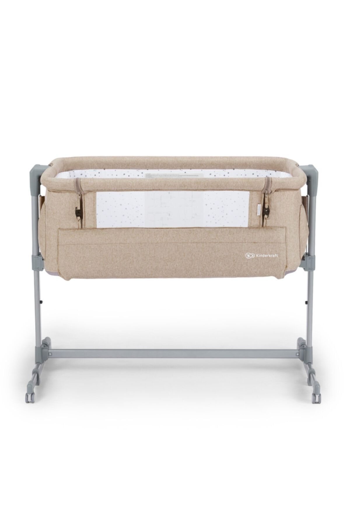 Kinderkraft Neste Up Anne Yanı Beşiği Beige Melange