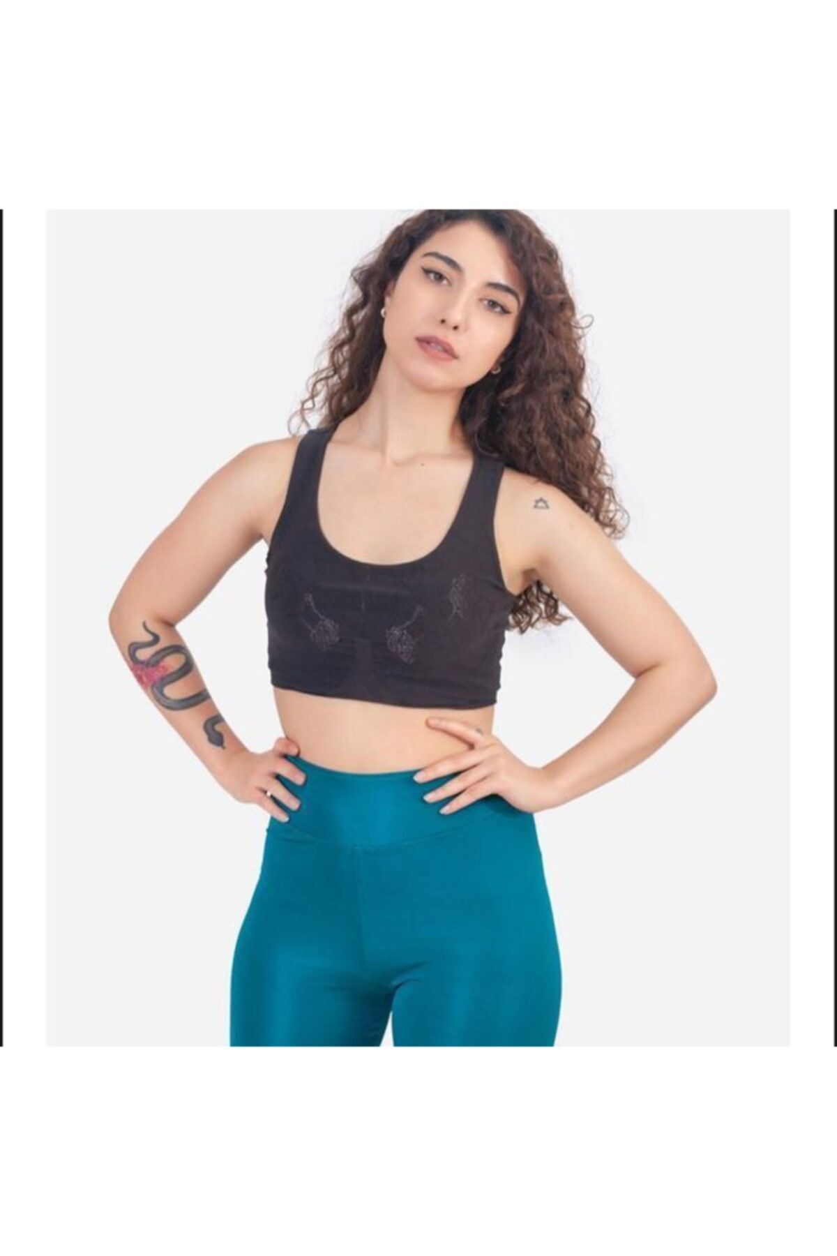 lenastella Siyah Sporcu Büstier