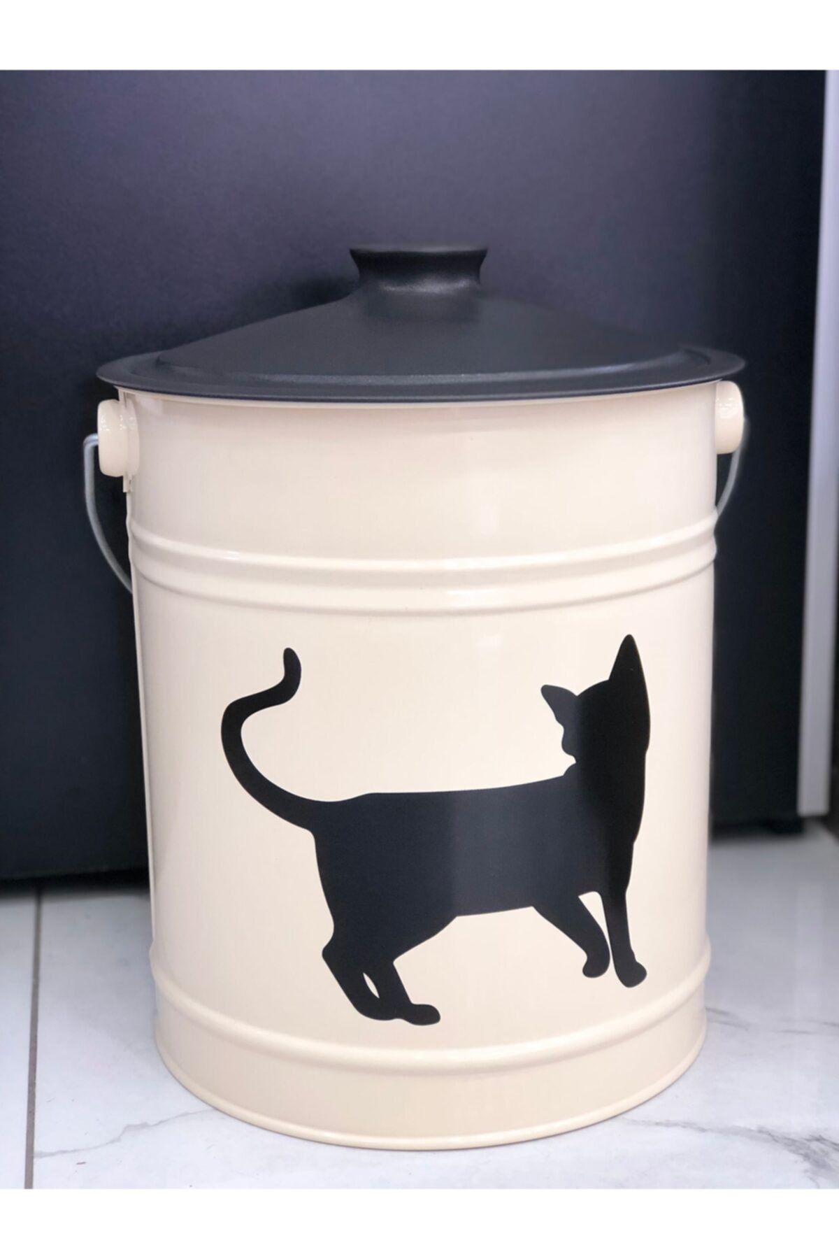 LUCKYHOMES Evcil Hayvan Kuru Mama Saklama Kutusu Kedi Köpek Kuru Mama Kabı Lck-155