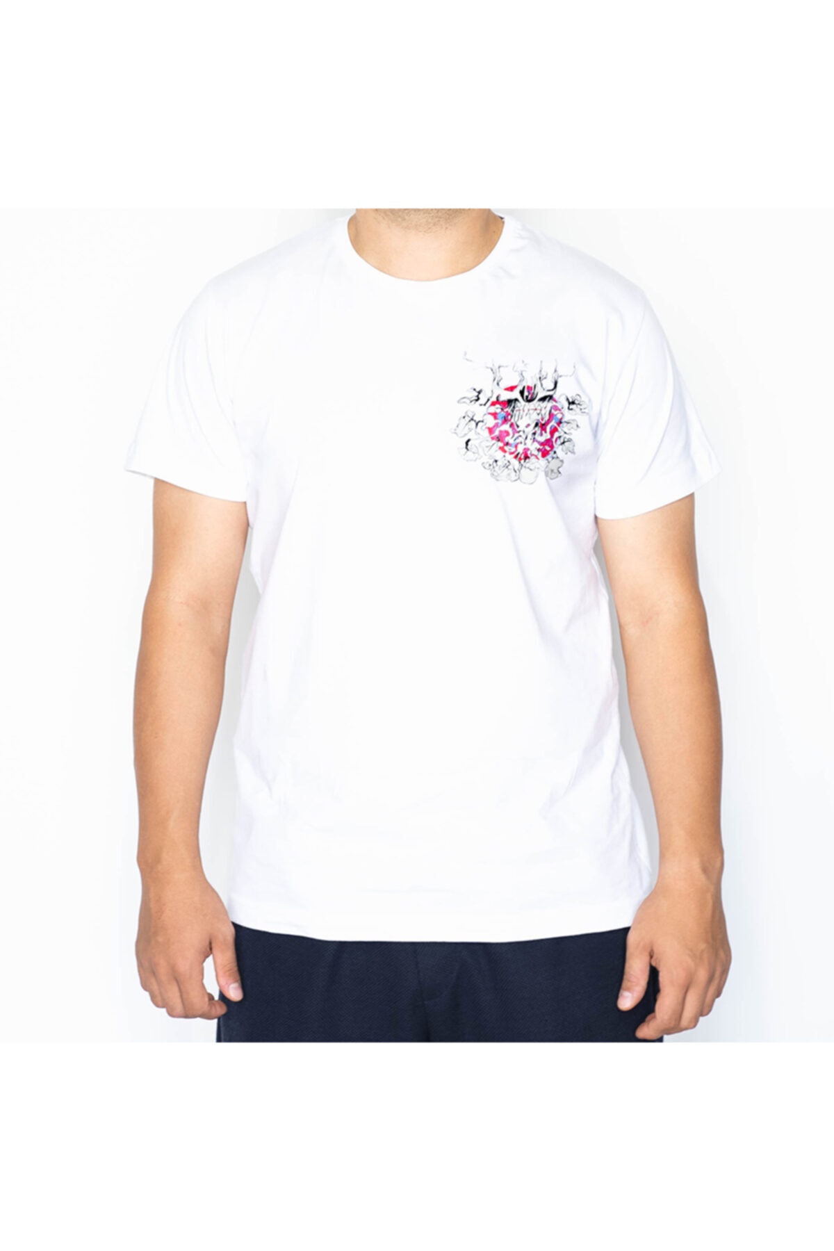 MOGA Groot Tişört, Unisex Beyaz T-shirt
