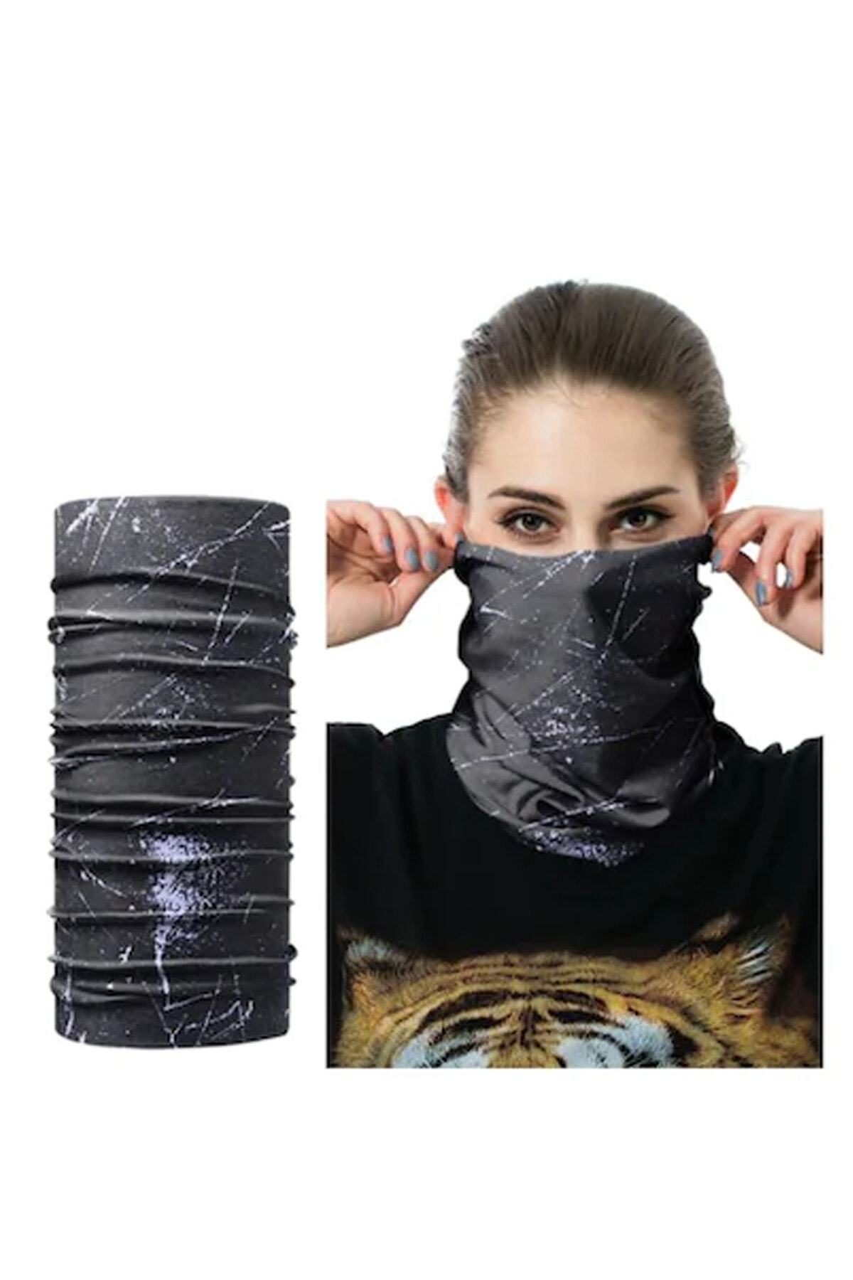 HGM Moda Kadın Erkek Baş Yüz Boyun Güneşlik Yaka Bandana Buff Maske