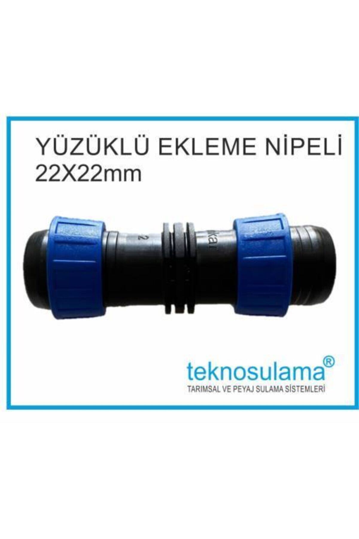 teknodrip Yüzüklü Ekleme Nipeli 22x22mm 500 Adet