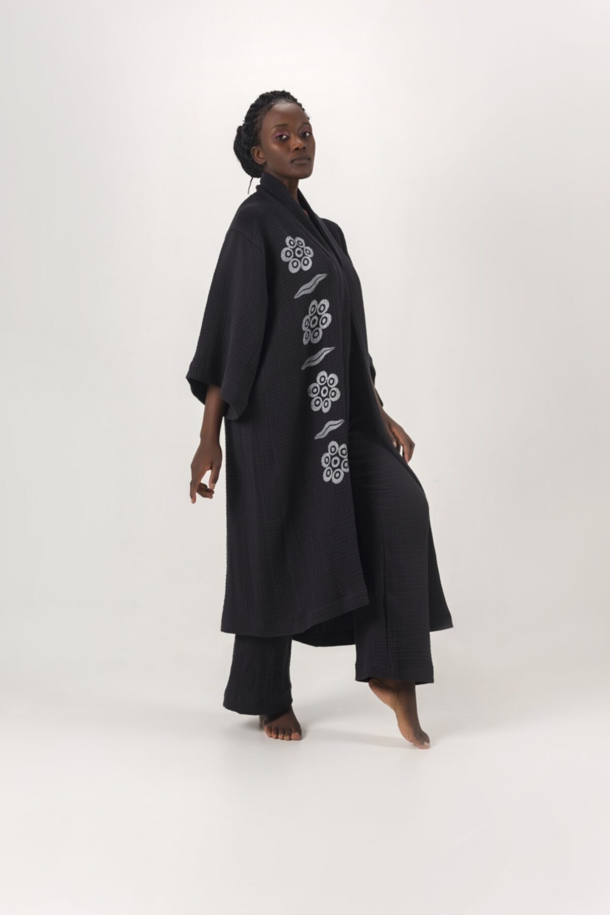 thegacca Sas Unisex Siyah Kimono