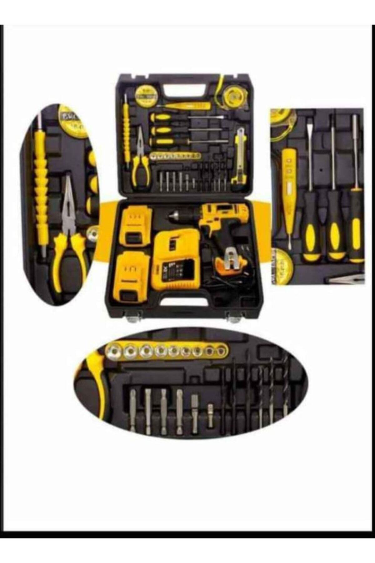 sglm Full Setli Darbeli Şarjlı Matkap 36 Watt