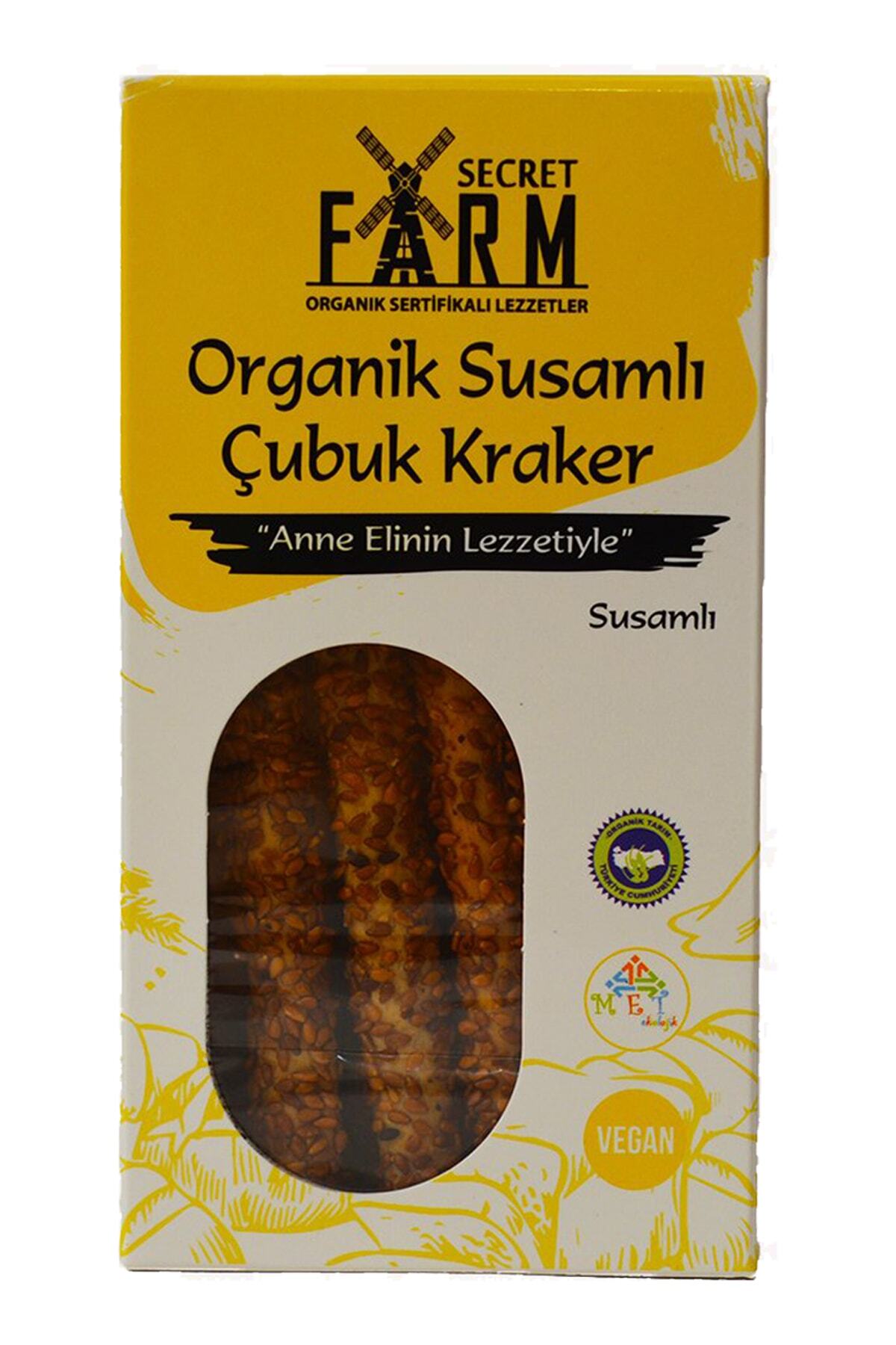Secret Farm Organik Susamlı Çubuk Kraker 100 Gr