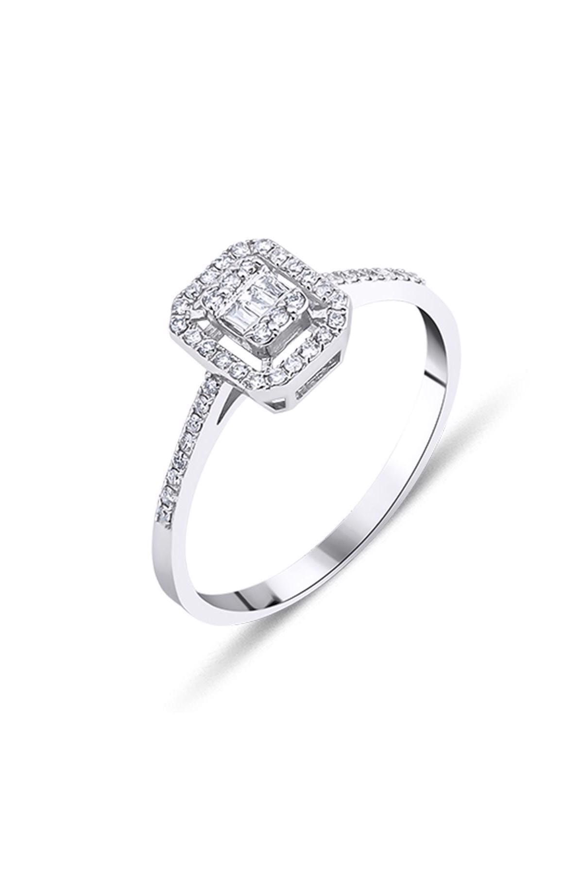 zer diamond Zer 0,18 Karat Baget Pırlanta Yüzük