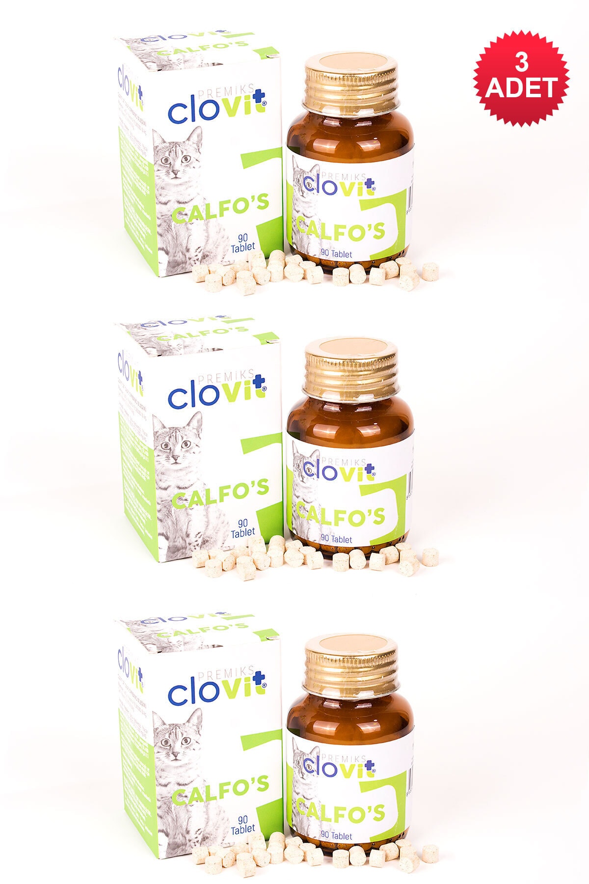 Clovit Cat Calfo's Avantajlı 3'lü Set 8680434203165
