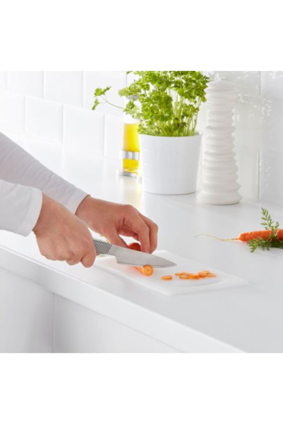 IKEA Pratik Kesme Tahtası Beyaz 24x15cm