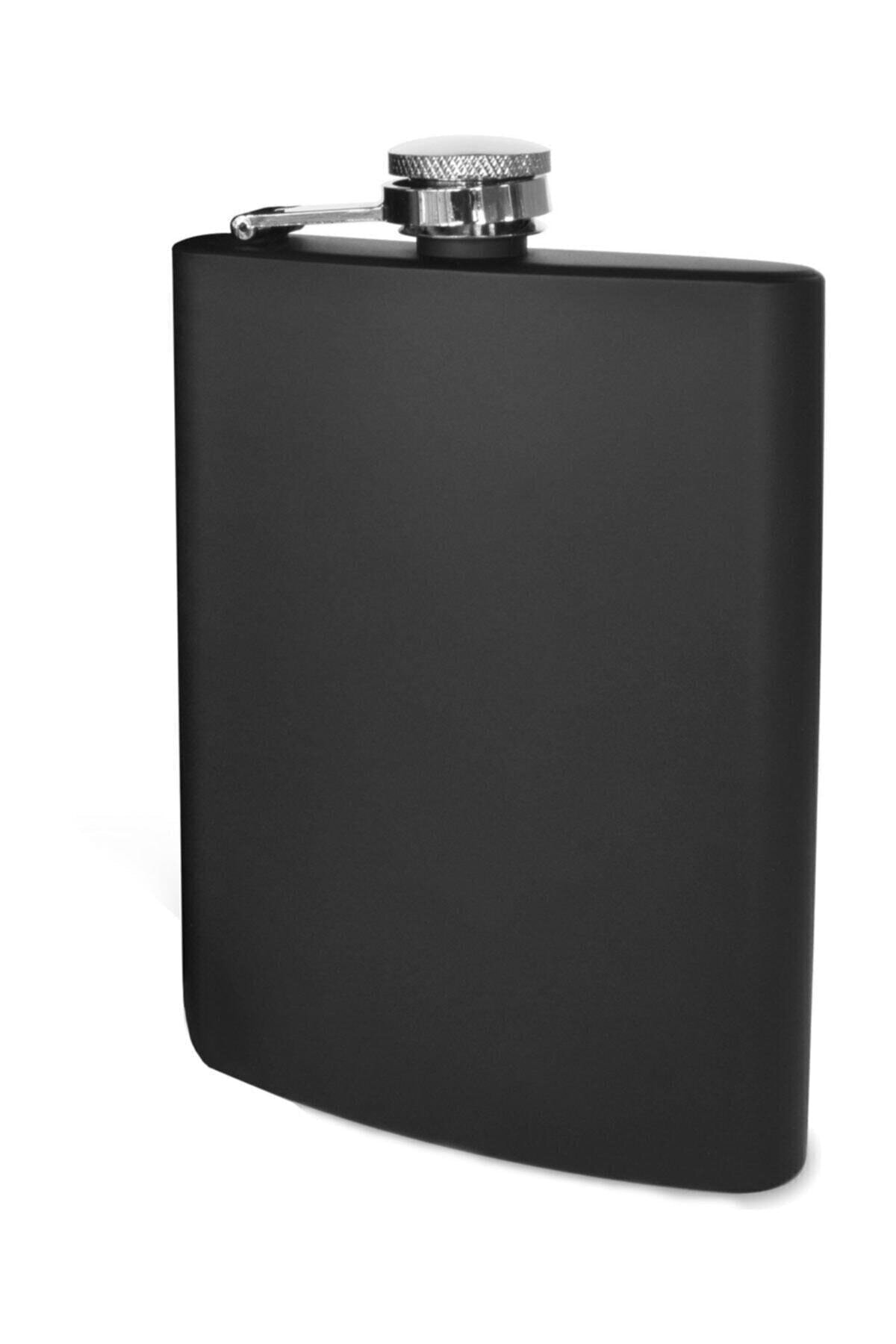 Güneş Çelik Mat Siyah 8 Oz 240 ml Içki Matarası Py77sy