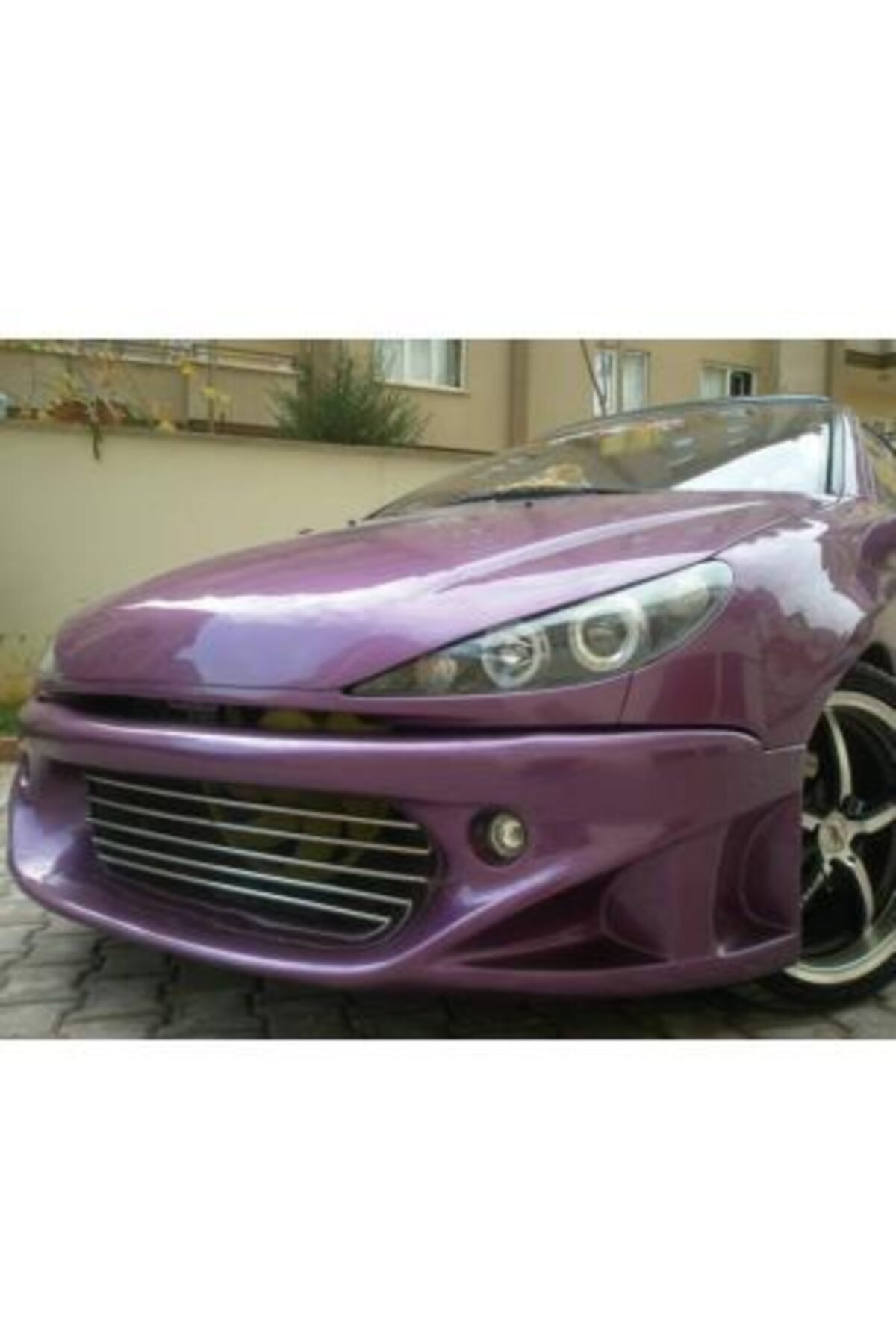 AKC TUNİNG Peugeot 206 Carzone Ön Tampon - Fiber Boyasız Astarlı