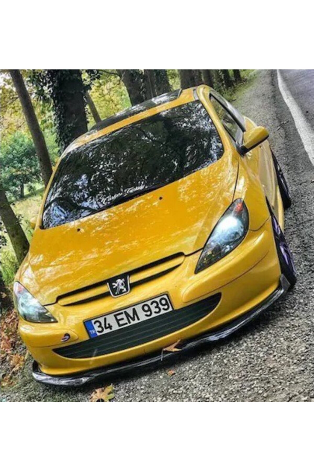 AKC TUNİNG Peugeot 307 Ön Lip Voltex - Parlak Siyah Plastik