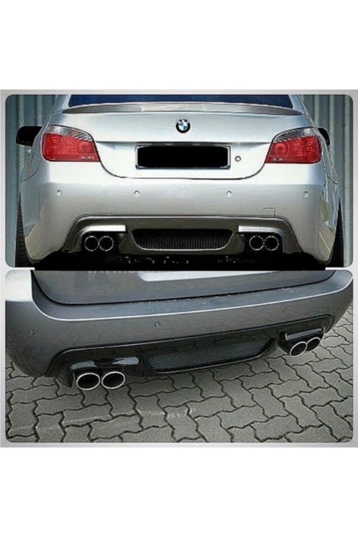 AKC TUNİNG Bmw E60 M5 Rieger Difüzör Parlak Siyah Plastik