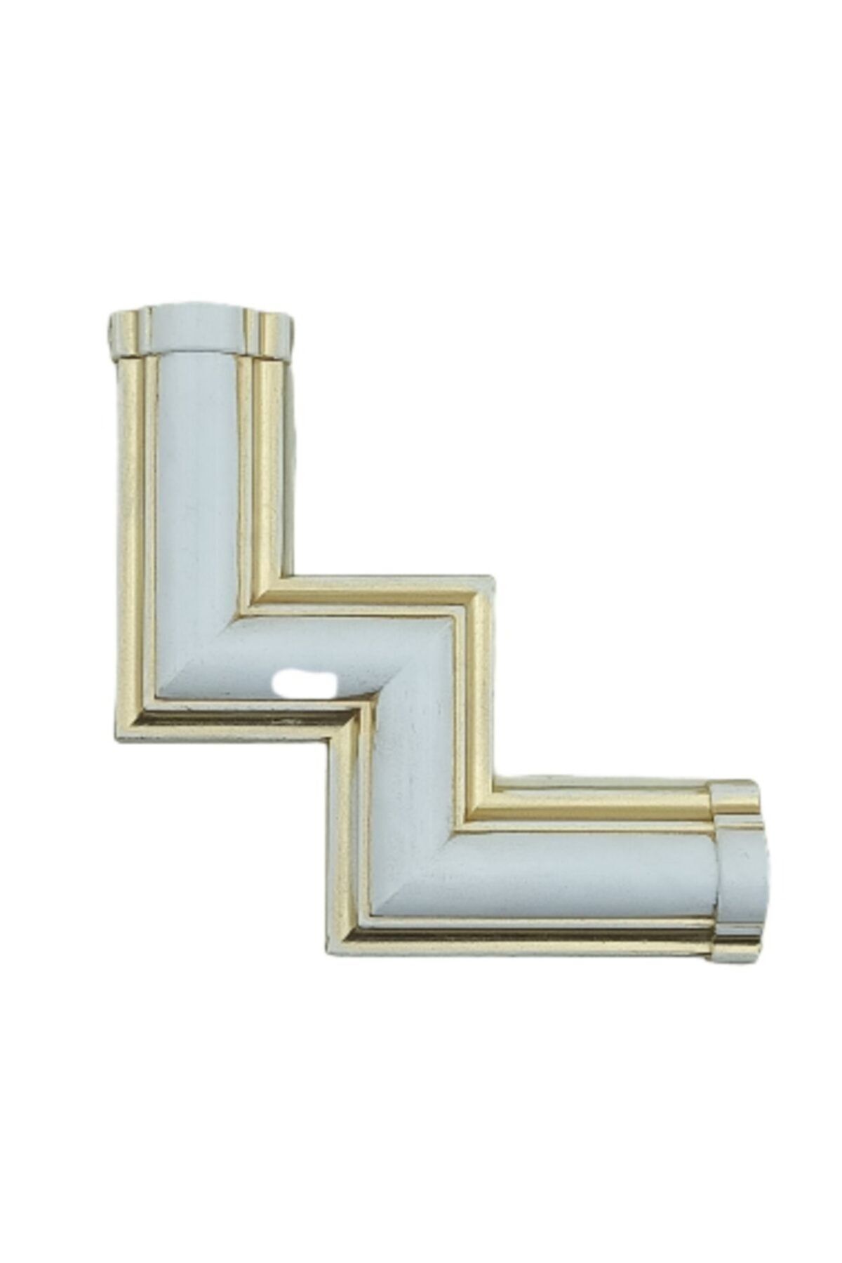 DECOZZA Bronz 2,5 Cm Çita Uyumlu Dekoratif 4'lu M Köşe Motif Seti
