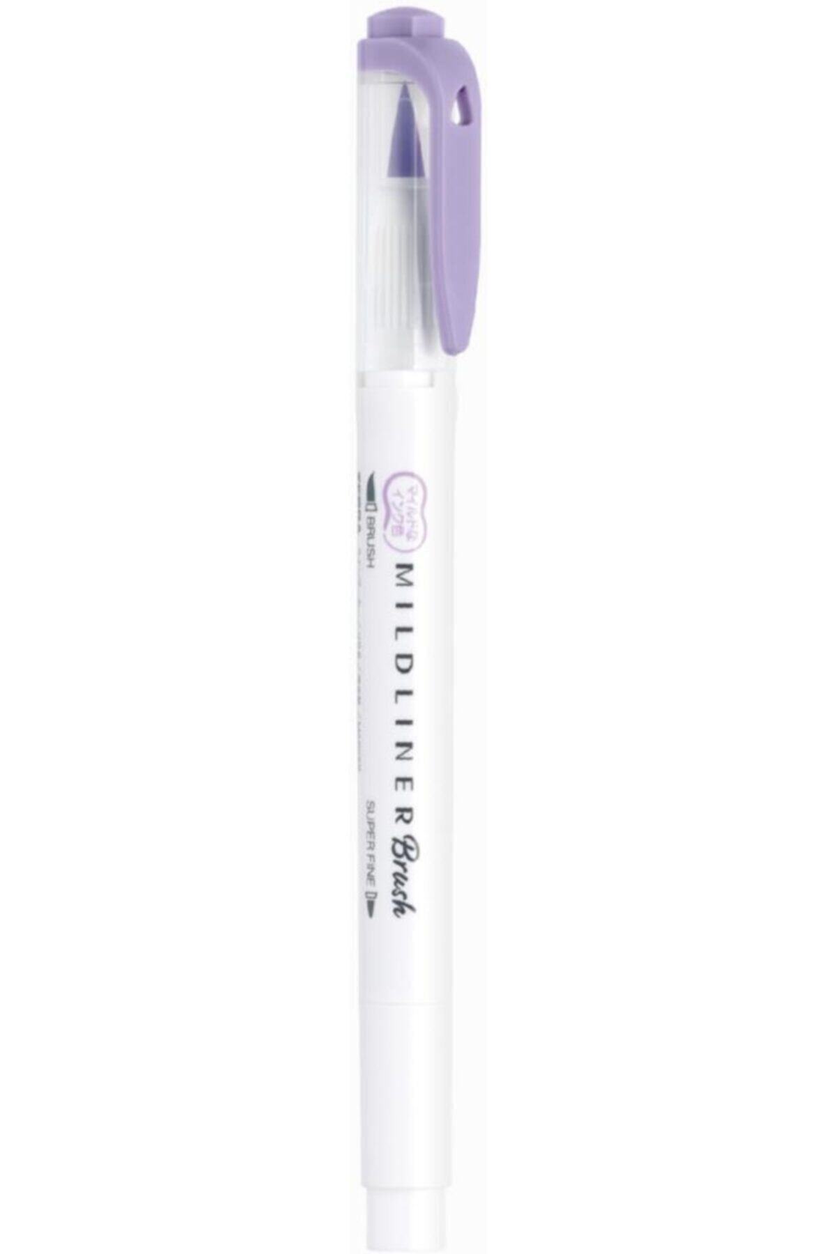 Zebra Mildliner Brush Çift Taraflı Fırça Uçlu Kalem Menekşe
