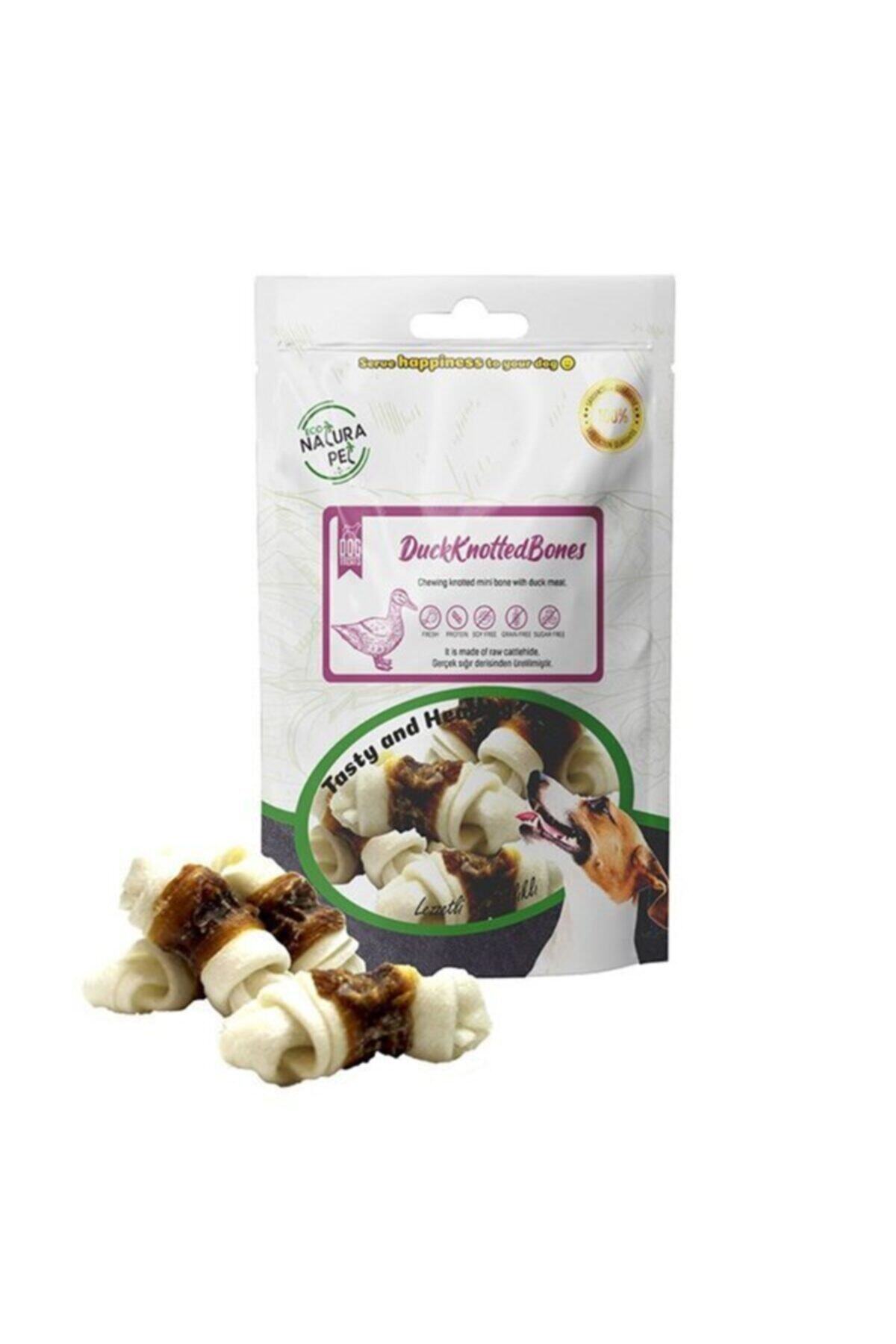 eco natura pet Ördek Eti Sargılı Düğüm Kemik Köpek Ödülü 100 gr