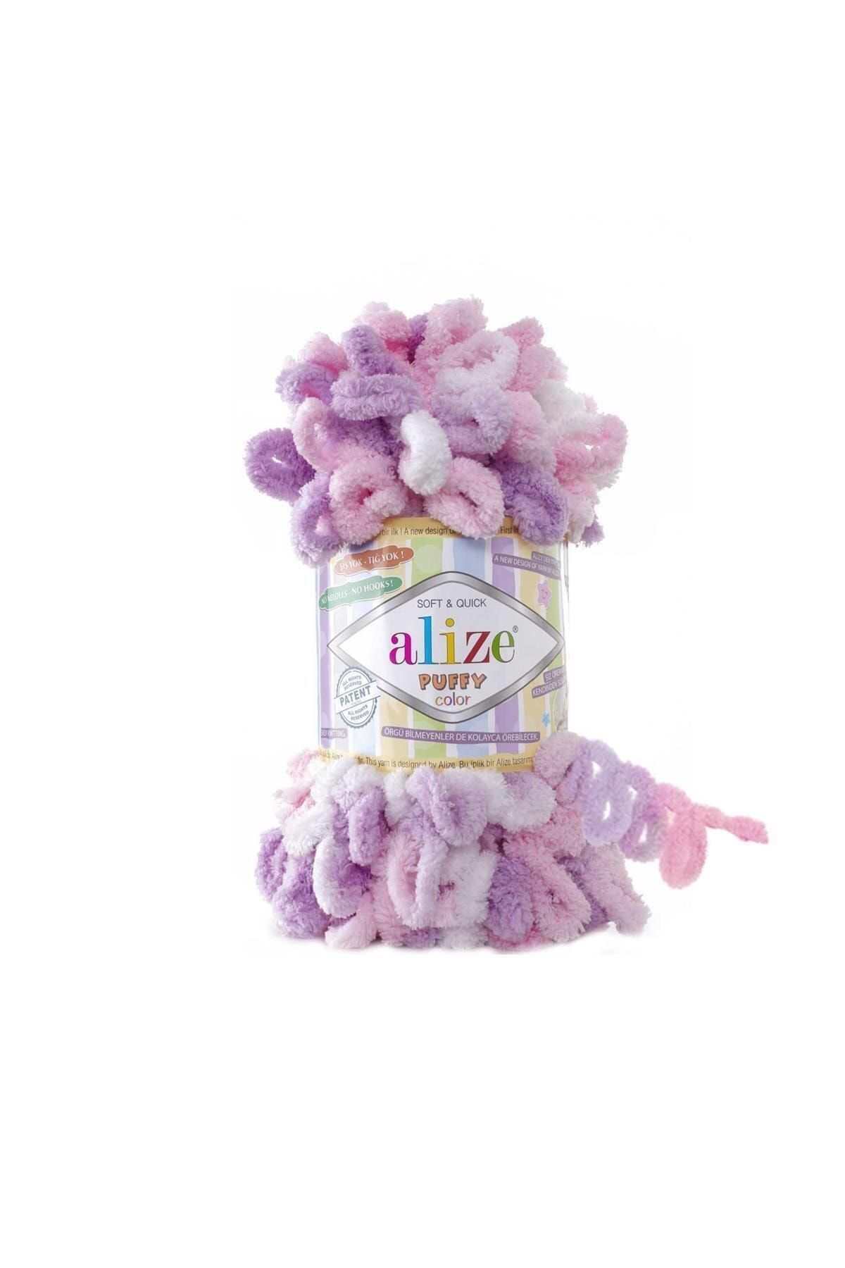 Alize Puffy Color El Örgü Ipi Ipliği Renk Kodu 6051_1adet Fiyatıdır