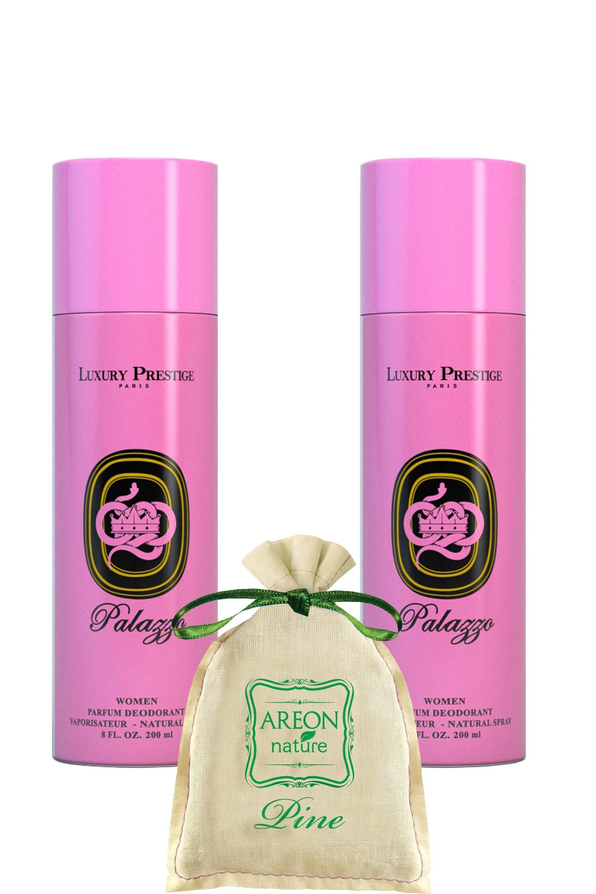 Luxury Prestige Luxury Prestıge Woman Palazzo Deo 200ml 2'li ( La Vıe Est Belle ) + Nature Gardrop Kokusu Hediye