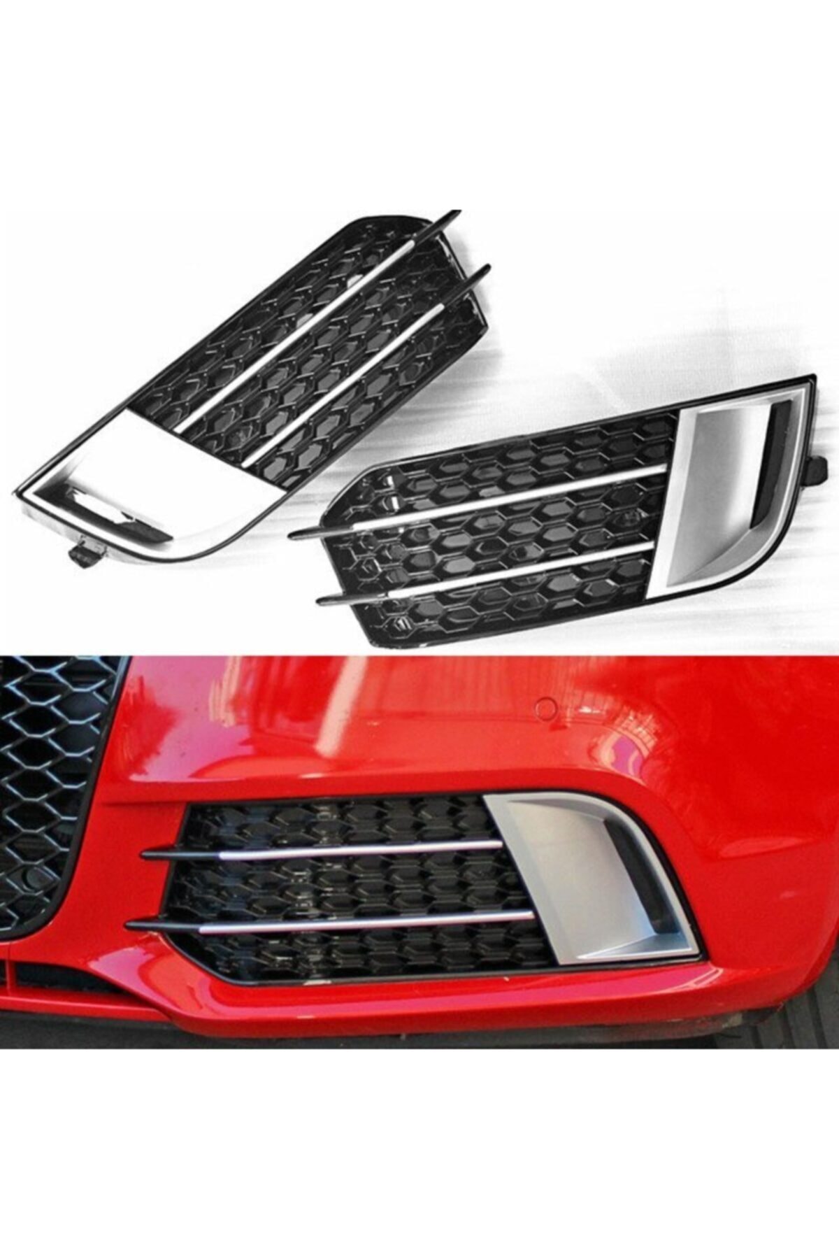 AKC TUNİNG Audi A1 Uyumlu Rs1 Sis Çerçevesi Plastik 2011-2016