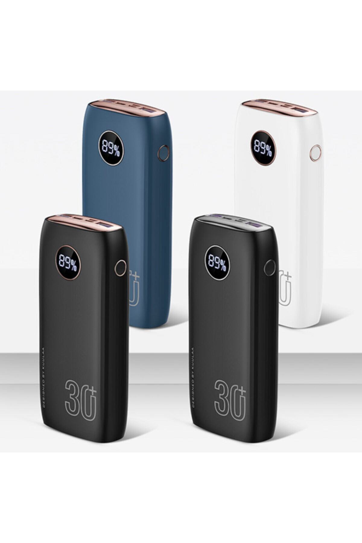 Ally Mobile Kuulaa 30000mah 22.5w Dijital Göstergeli Power Bank Usb C Hızlı Şarj+qc3.0)