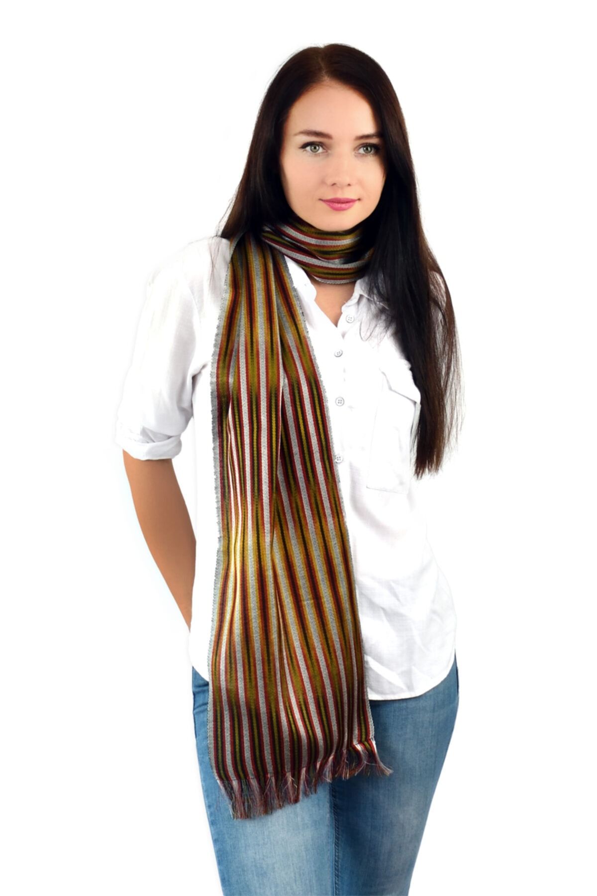 Kutnium Silk & Accessories Belkıs Kutnu Ipek Fular