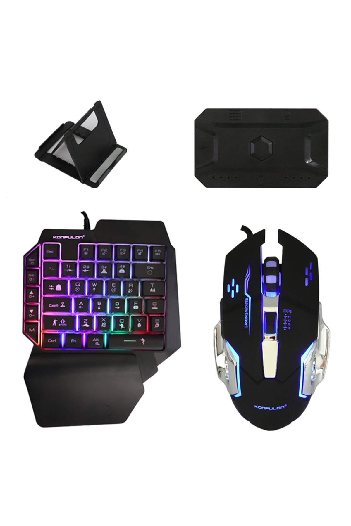 MiraCase Konfulon G11 Rgb Işıklı Kablolu Gamer Mouse + Klavye Set