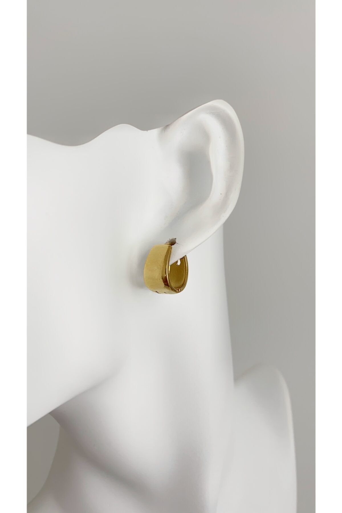 Âlâ Atelier Kalın Küçük Halka Küpe Gold