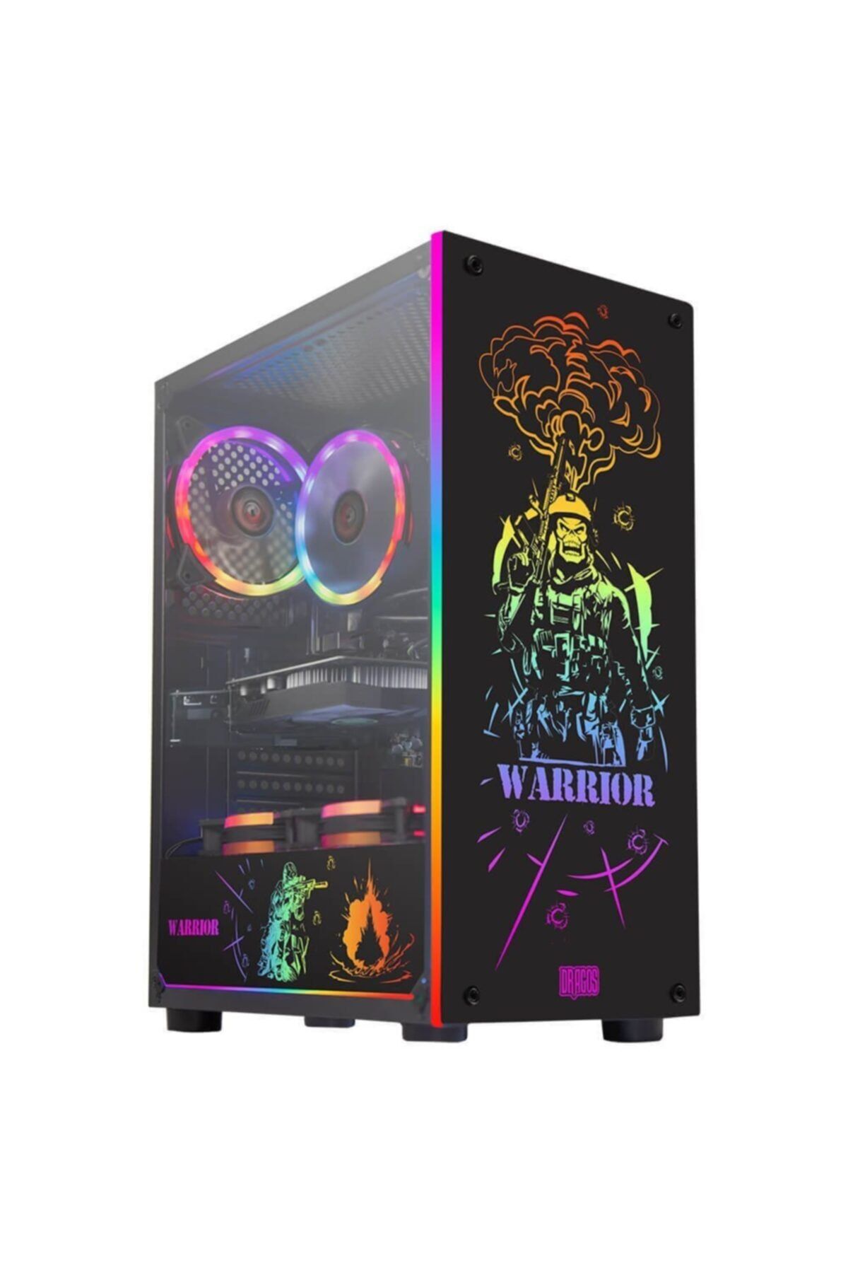 TURBOX Tx1073 i5 3470 8GB Ram 256GB SSD 4GB RX550 Ekran Kartı Masaüstü Oyun Bilgisayarı