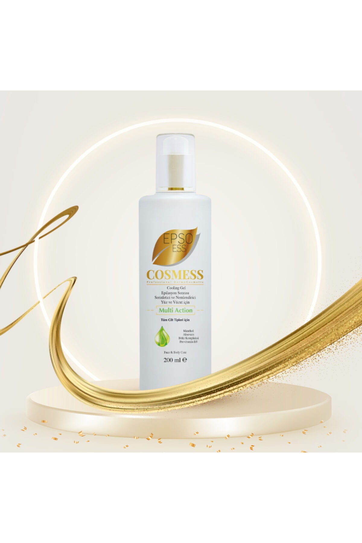 Cosmess Epsoess - Epilasyon Öncesi Ve Sonrası Soğutucu Jel 200 Ml