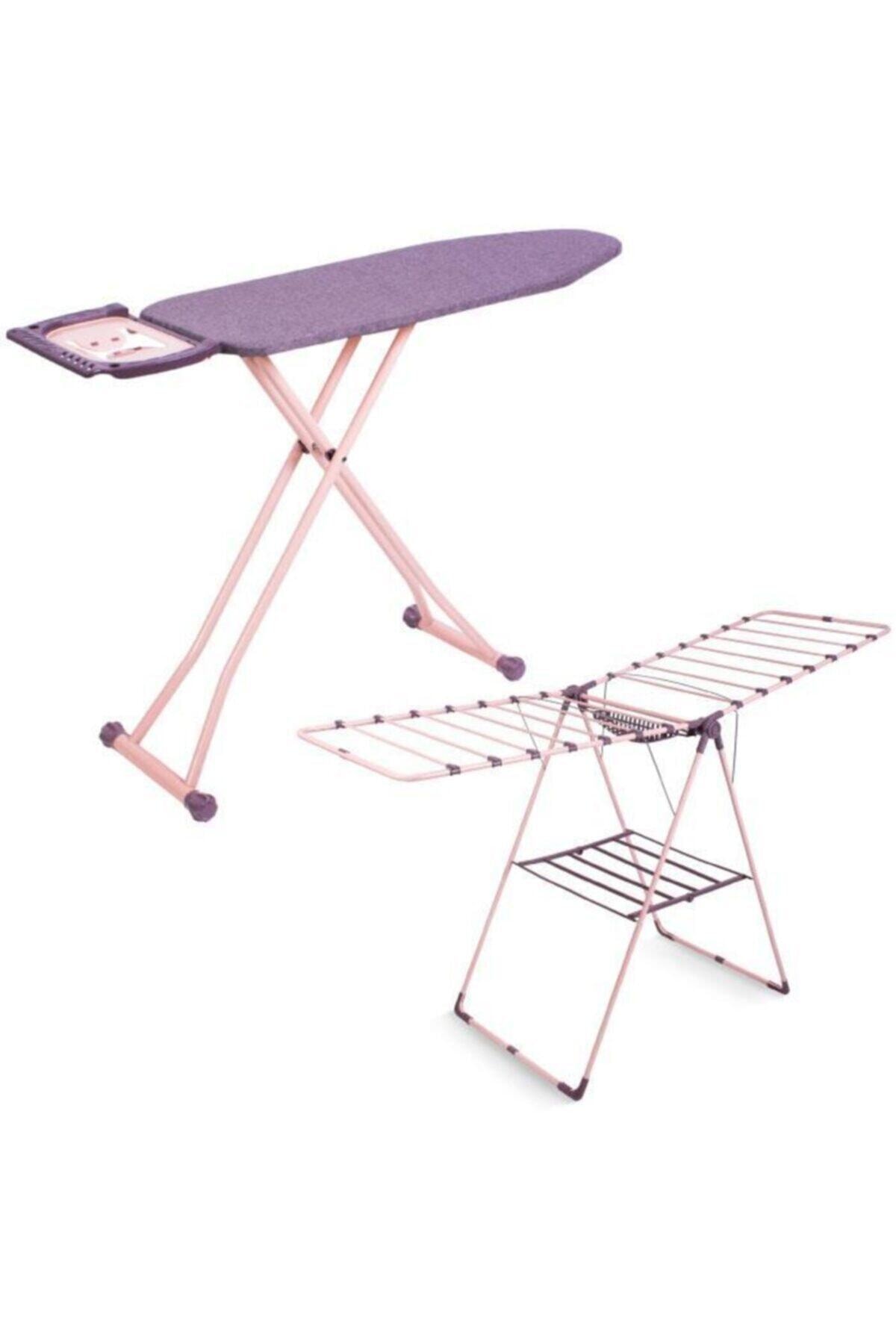 Perilla Silvia Ütü Masası Kalın Borulu Kurutmalık Set