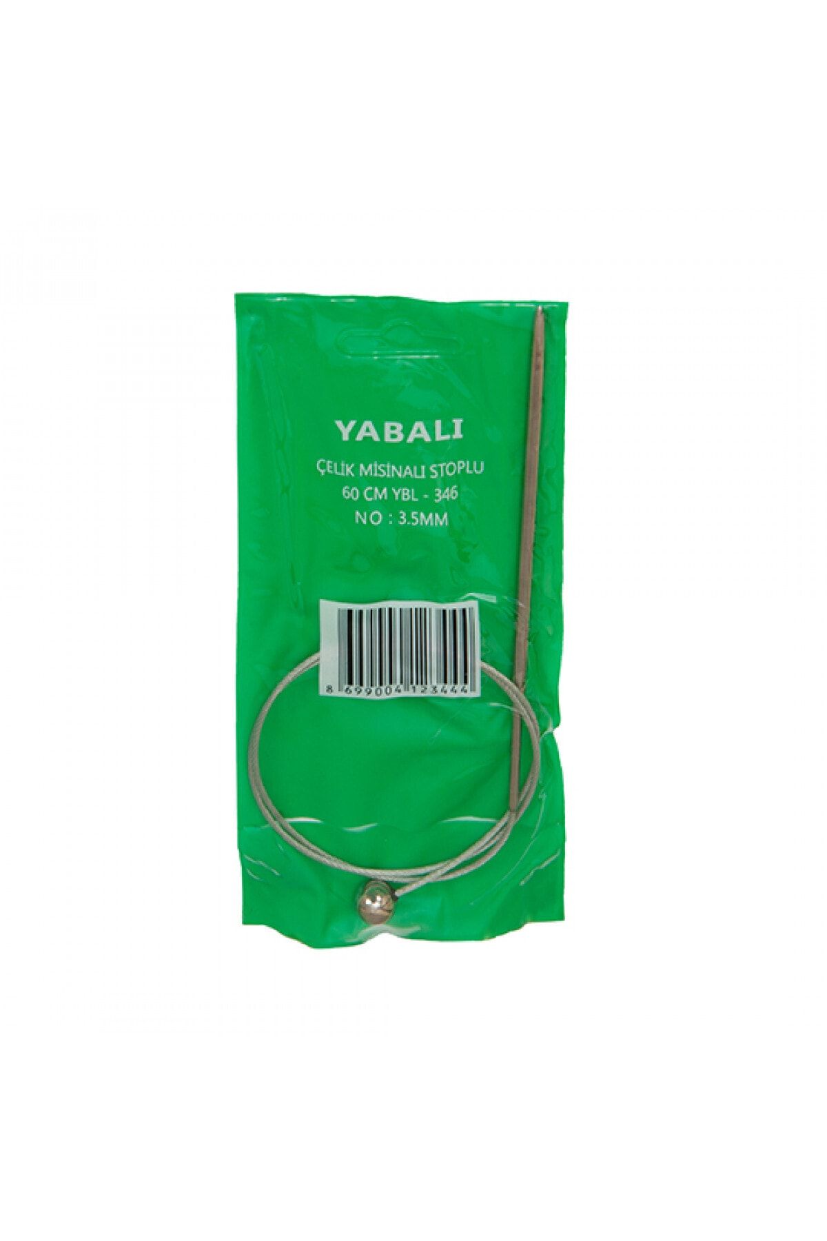 Yabalı Çelik Misinalı Stoplu Şiş 3.5 Mm - 60 Cm