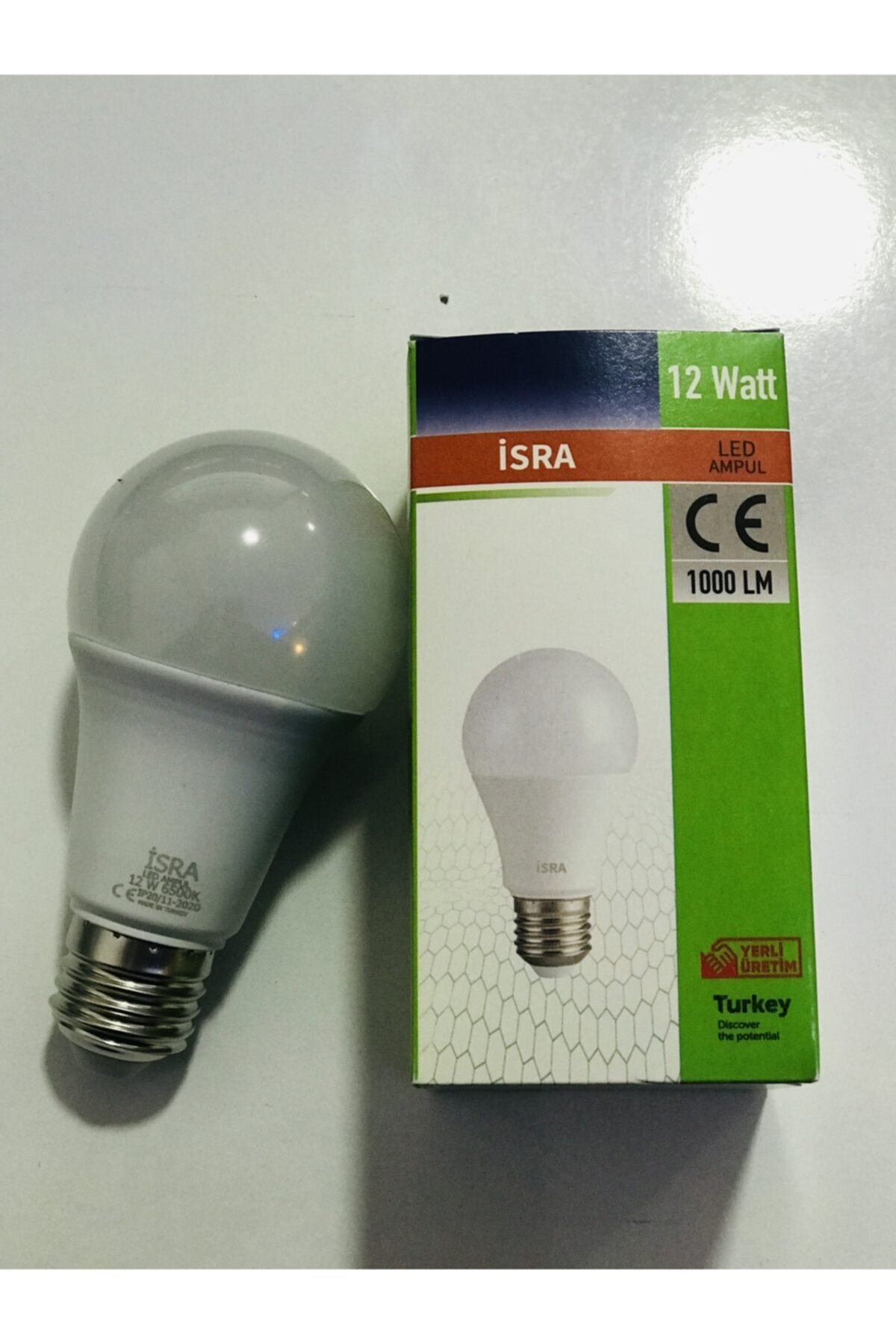 İsra 12w Led Ampul Beyaz Işık(6500k) E27 Duy