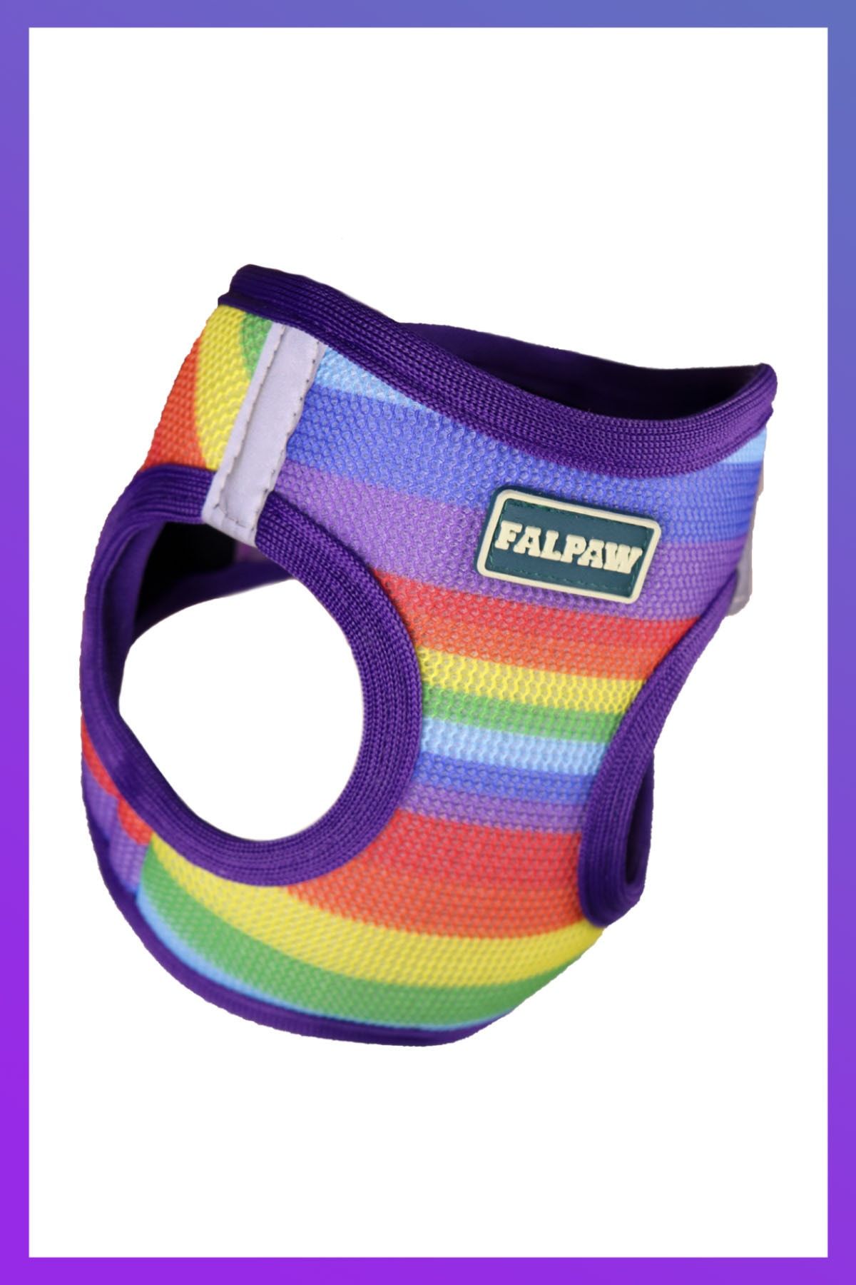 Falpaw Air Mesh Göğüs Tasması Gökkuşağı Desenli Medıum