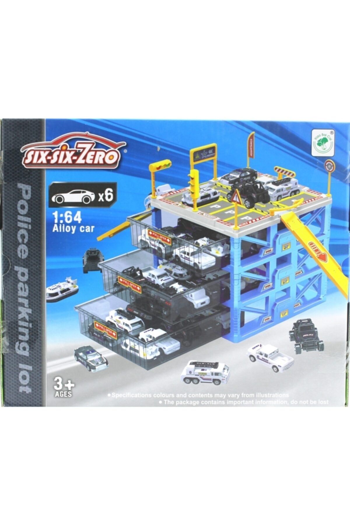 Mega Oyuncak Çekmeceli Otopark / Taşıma Kabı Seti