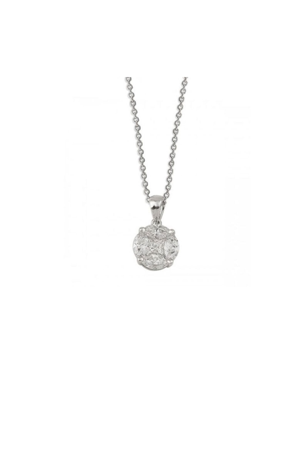 EnginGold 0.50ct Pırlanta Tektaş Kolye