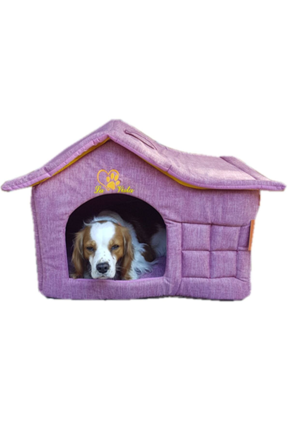 LAVİSTA Pembe Kumaş Iç Mekan Kedi Köpek Kulübesi