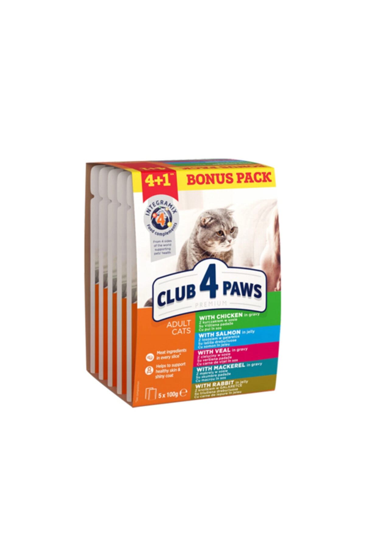 Durbuldum Club4paws 4+1 Kedi Pouch Mama Seti