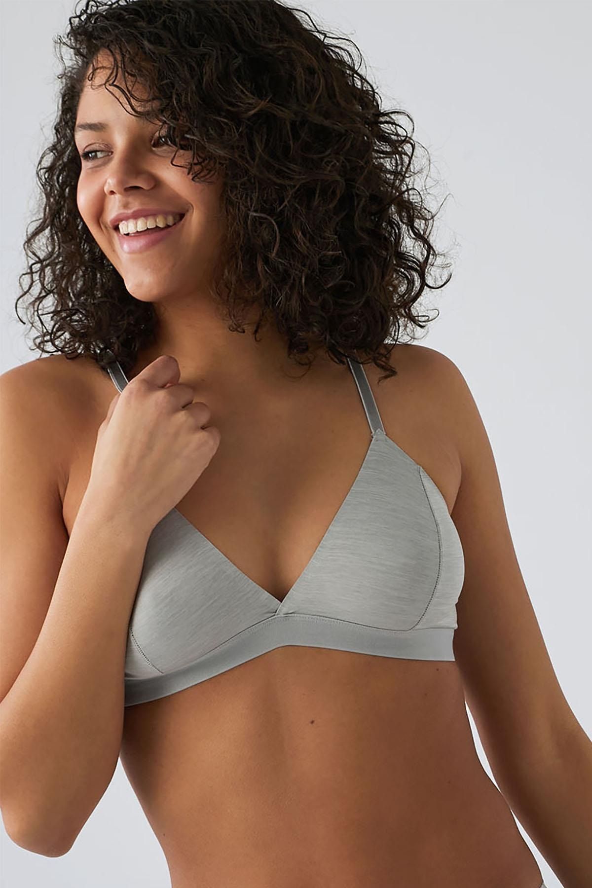 Herita Gri Dikişsiz Bralet