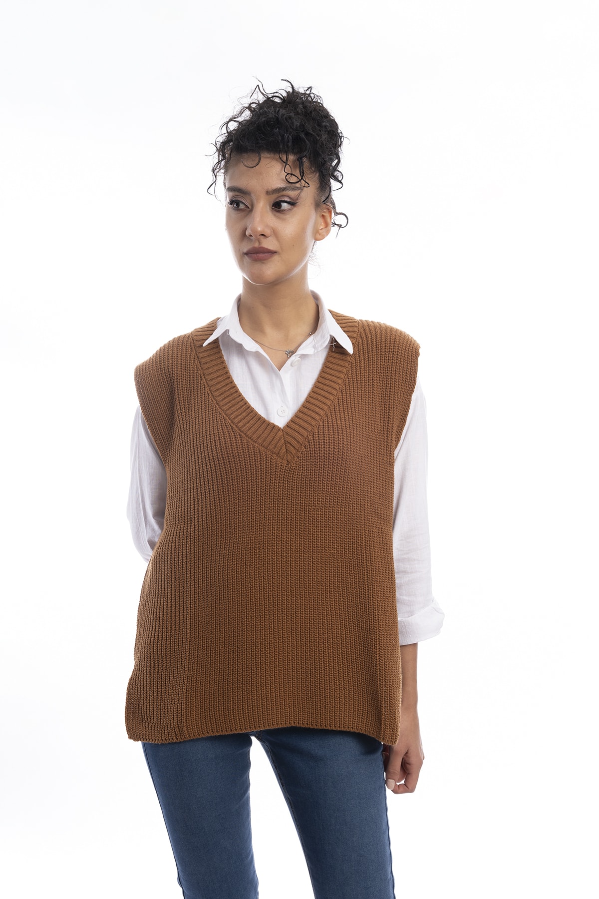 Bir Tık Moda Oversize Süveter